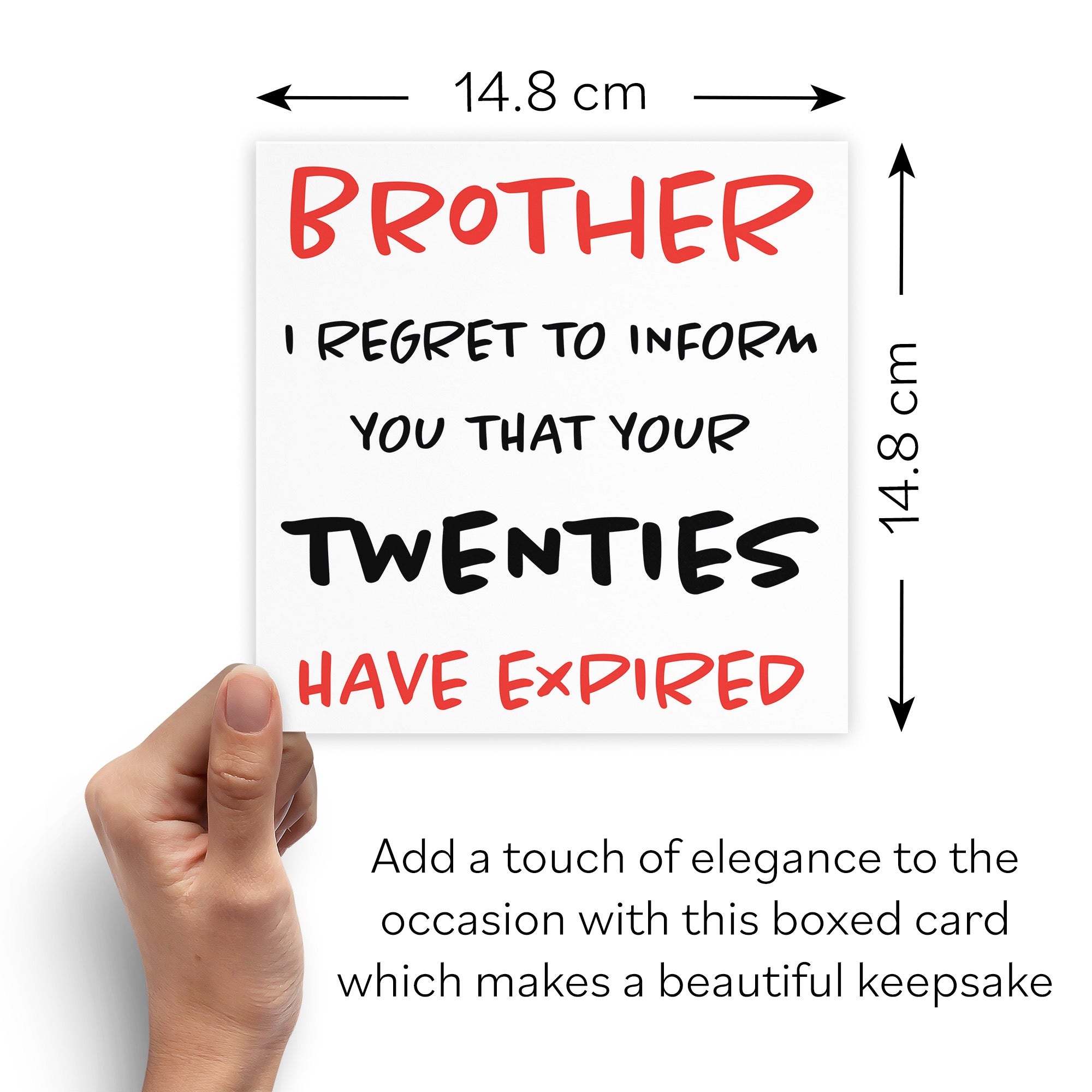 Boxed 30th Brother Humorous Birthday Card Retro - Default Title (B0D5RN7Q8L)