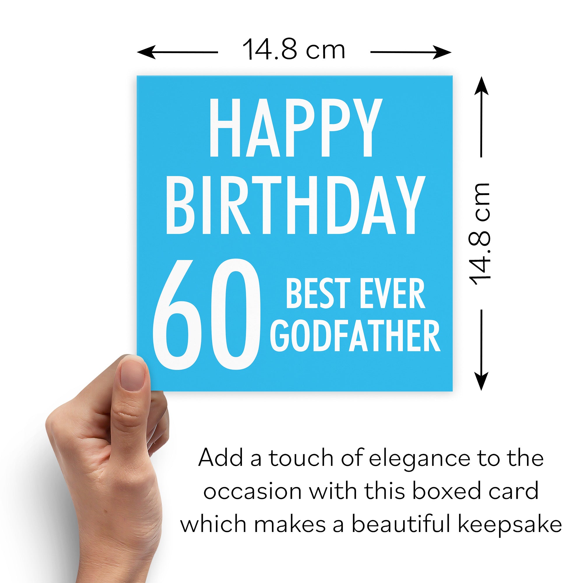 Boxed 60th Godfather Birthday Card Urban Colour - Default Title (B0D5RNB731)