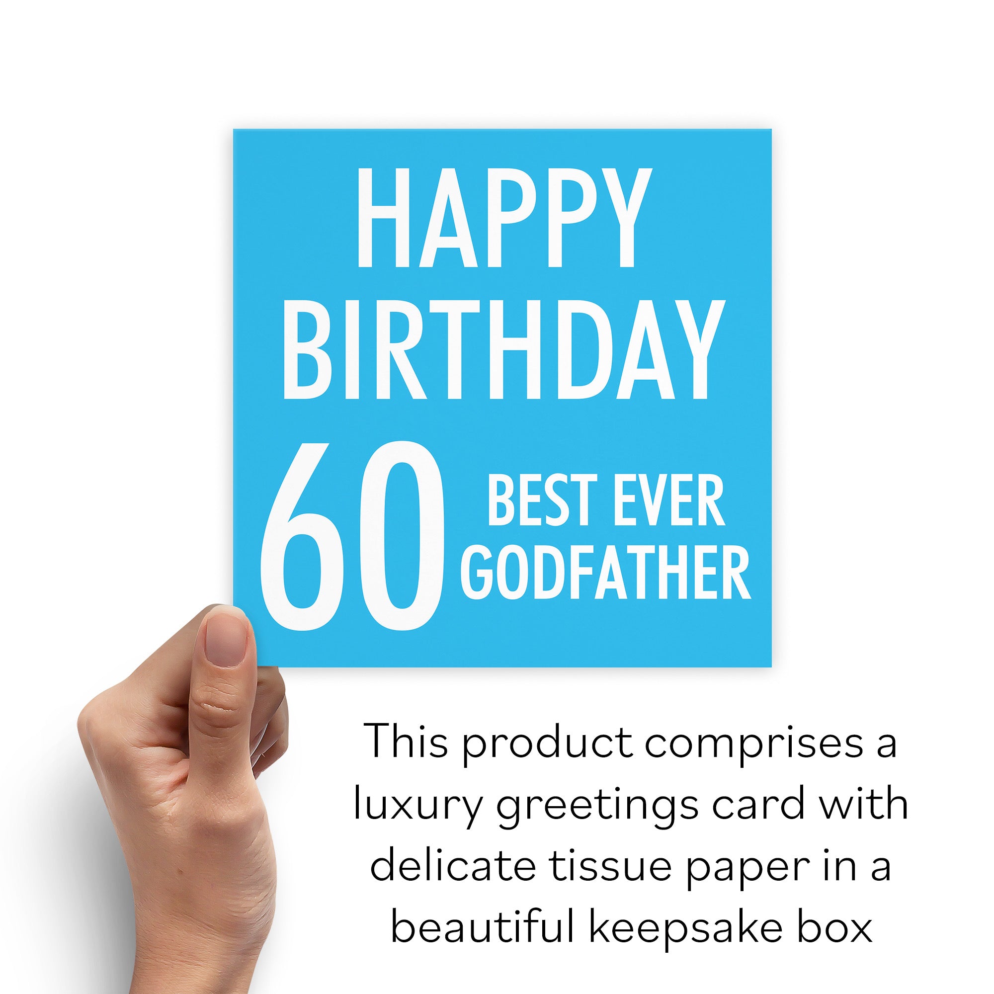 Boxed 60th Godfather Birthday Card Urban Colour - Default Title (B0D5RNB731)