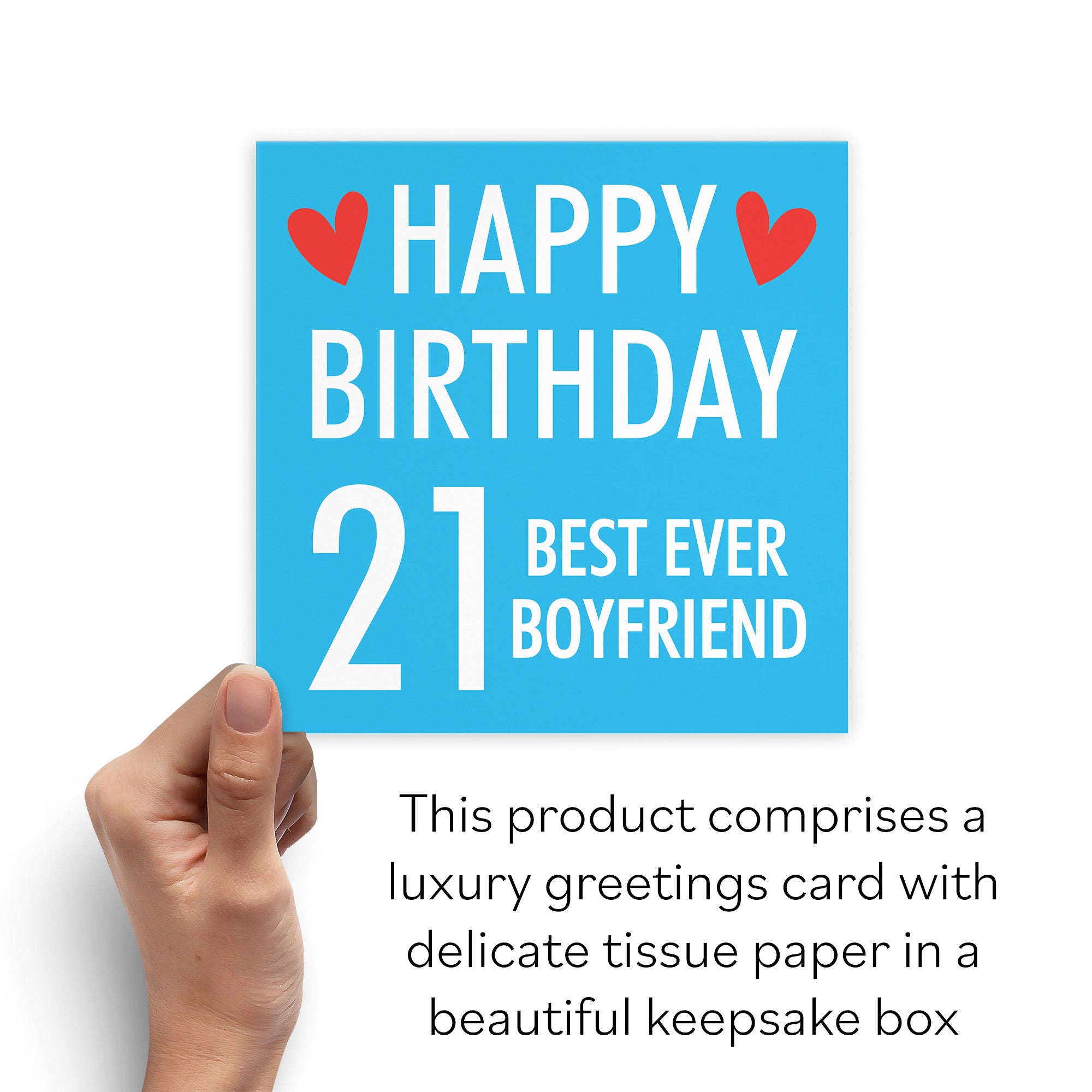 Boxed 21st Boyfriend Birthday Card Urban Colour - Default Title (B0D5RNCHF4)