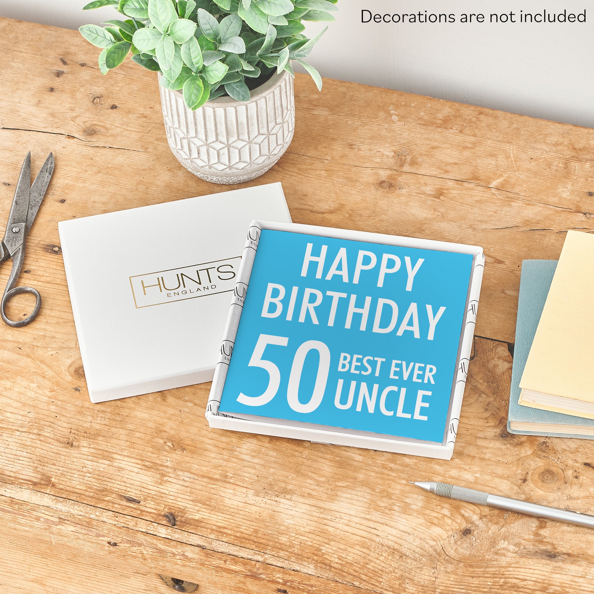 Boxed 50th Uncle Birthday Card Urban Colour - Default Title (B0D5RNCVFC)