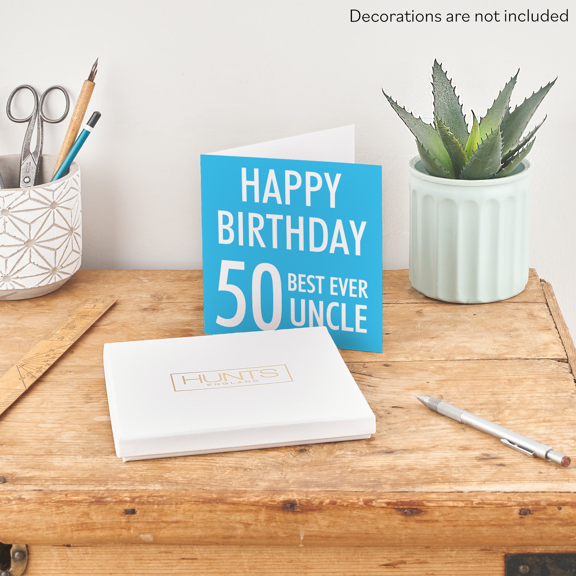 Boxed 50th Uncle Birthday Card Urban Colour - Default Title (B0D5RNCVFC)