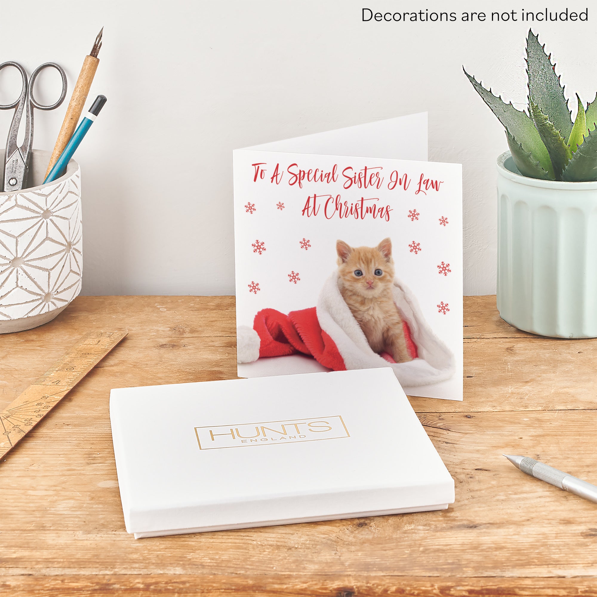 Boxed Sister In Law Kitten Christmas Card - Default Title (B0D5RND6P4)