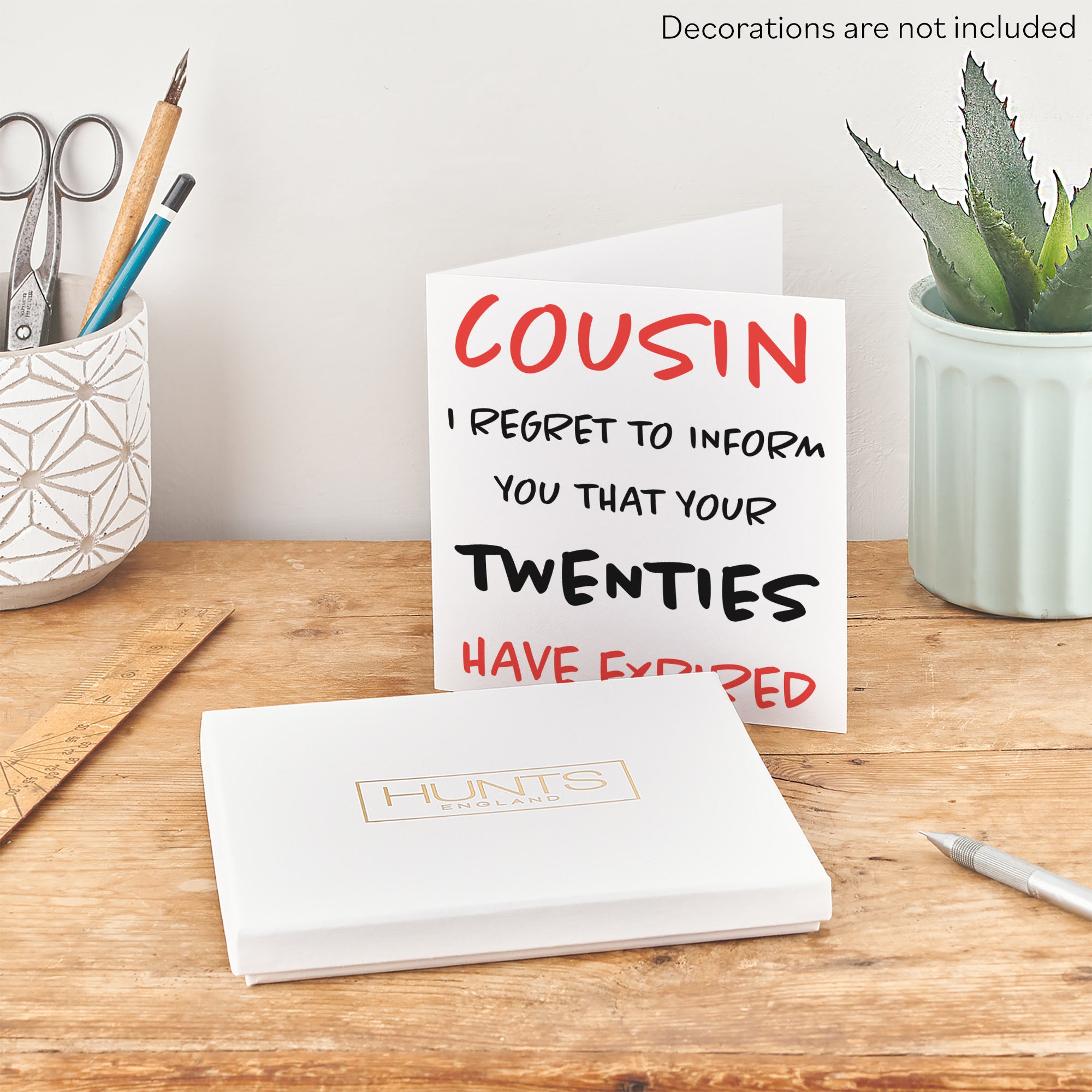 Boxed 30th Cousin Humorous Birthday Card Retro - Default Title (B0D5RNDMKC)