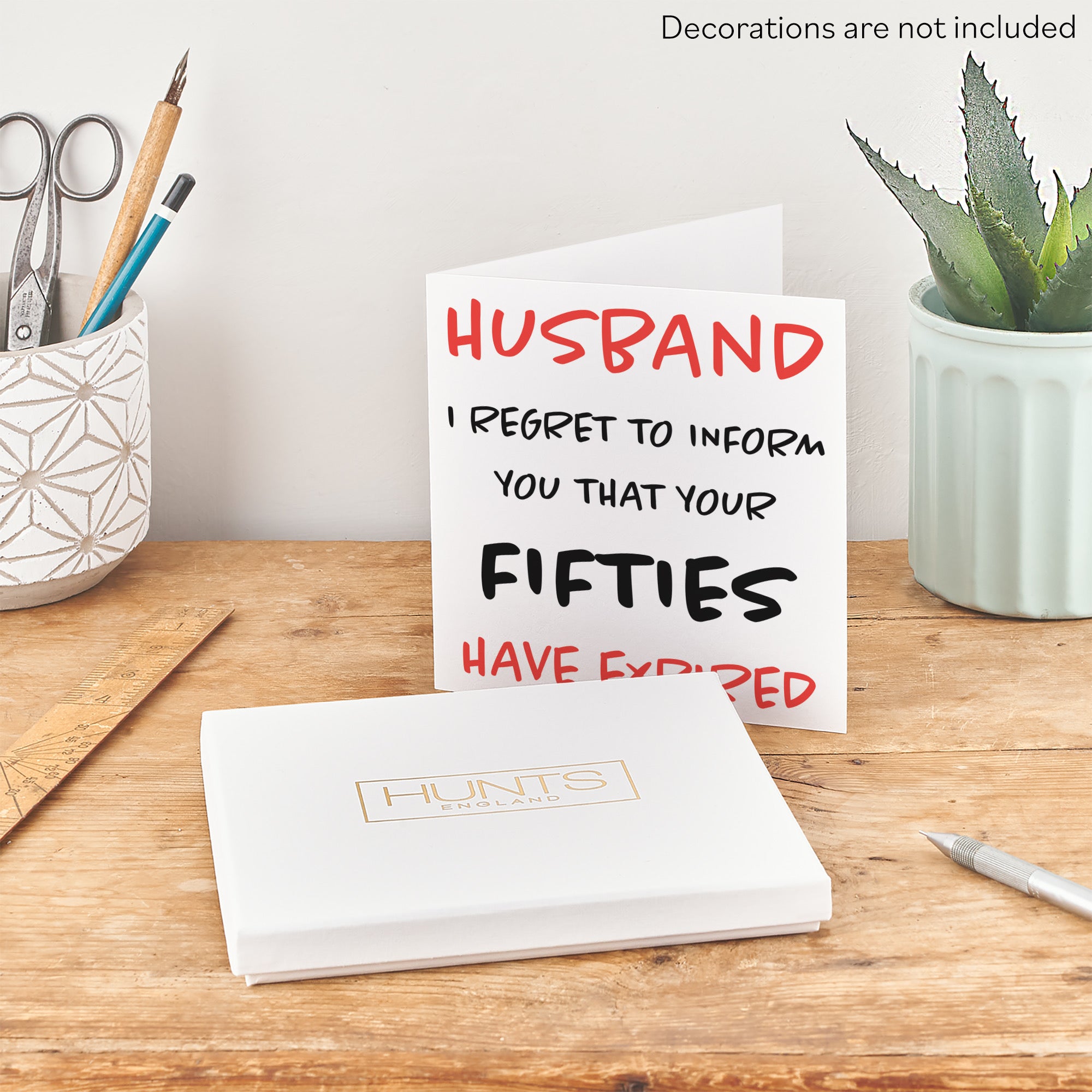 Boxed 60th Husband Humorous Birthday Card Retro - Default Title (B0D5RNJ12R)