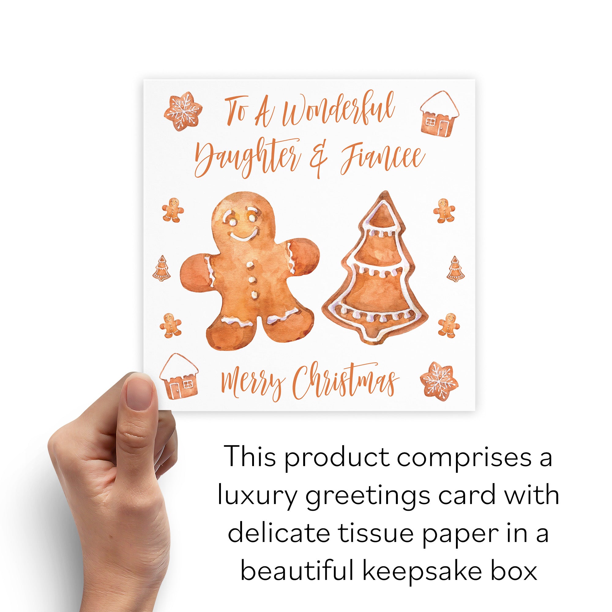 Boxed Daughter And Fiancee Gingerbread Christmas Card - Default Title (B0D5RNL2H8)