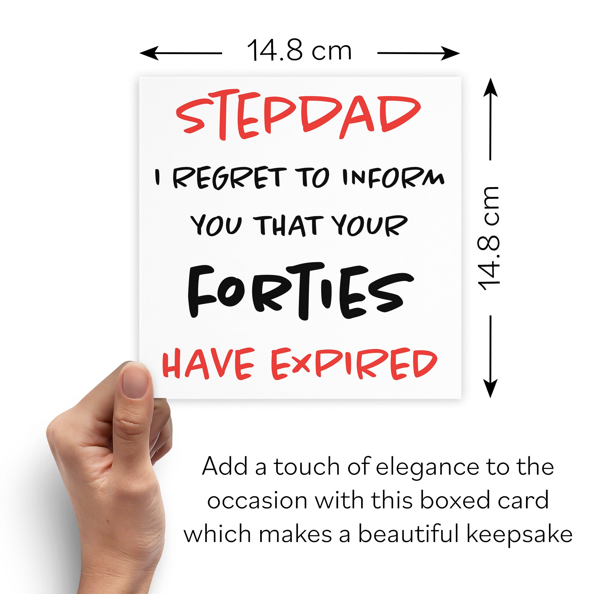 Boxed 50th Stepdad Birthday Card Retro - Default Title (B0D5RNL2ML)