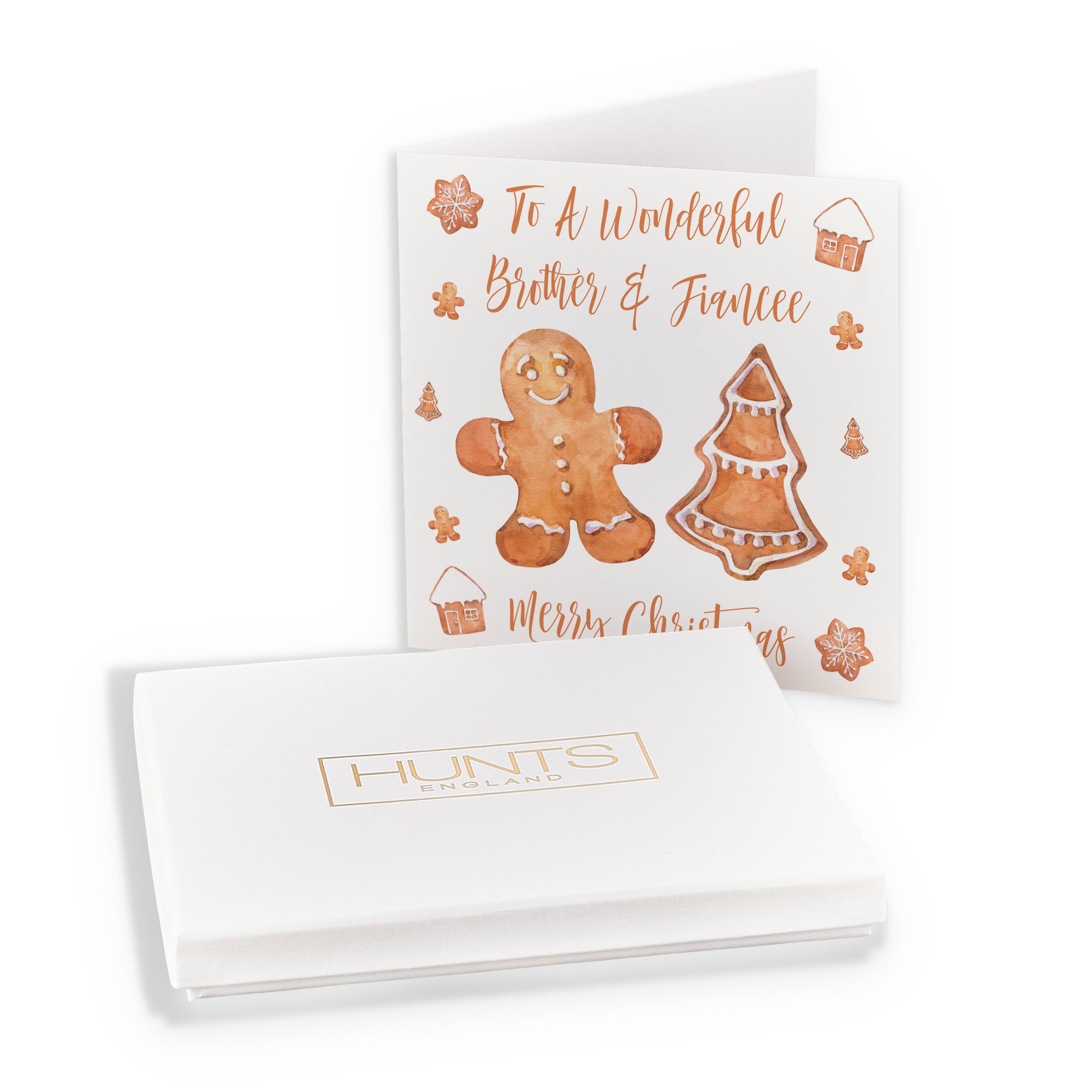 Boxed Brother And Fiancee Gingerbread Christmas Card - Default Title (B0D5RNLS61)