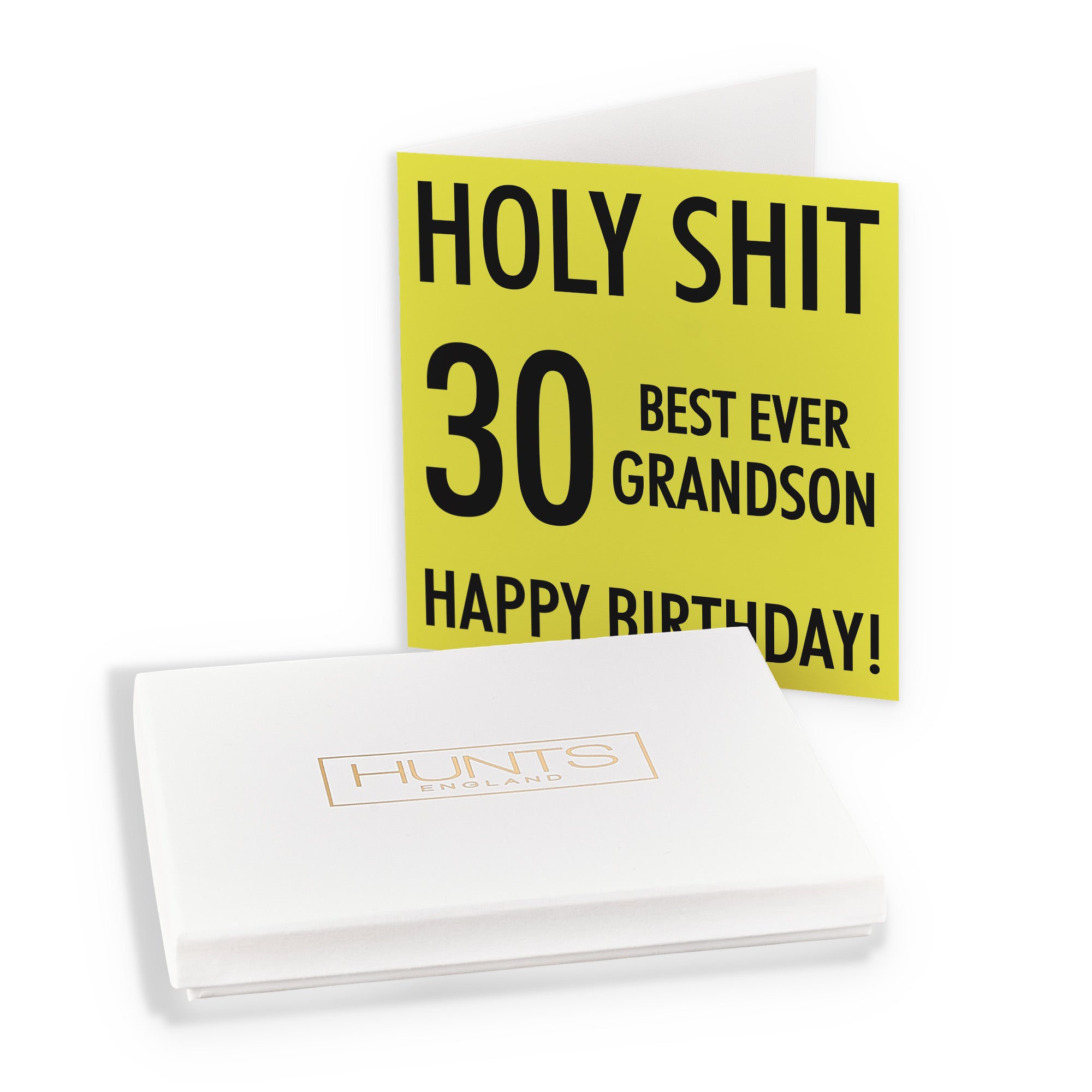 Boxed 30th Grandson Birthday Card Holy Shit - Default Title (B0D5RNQVJR)