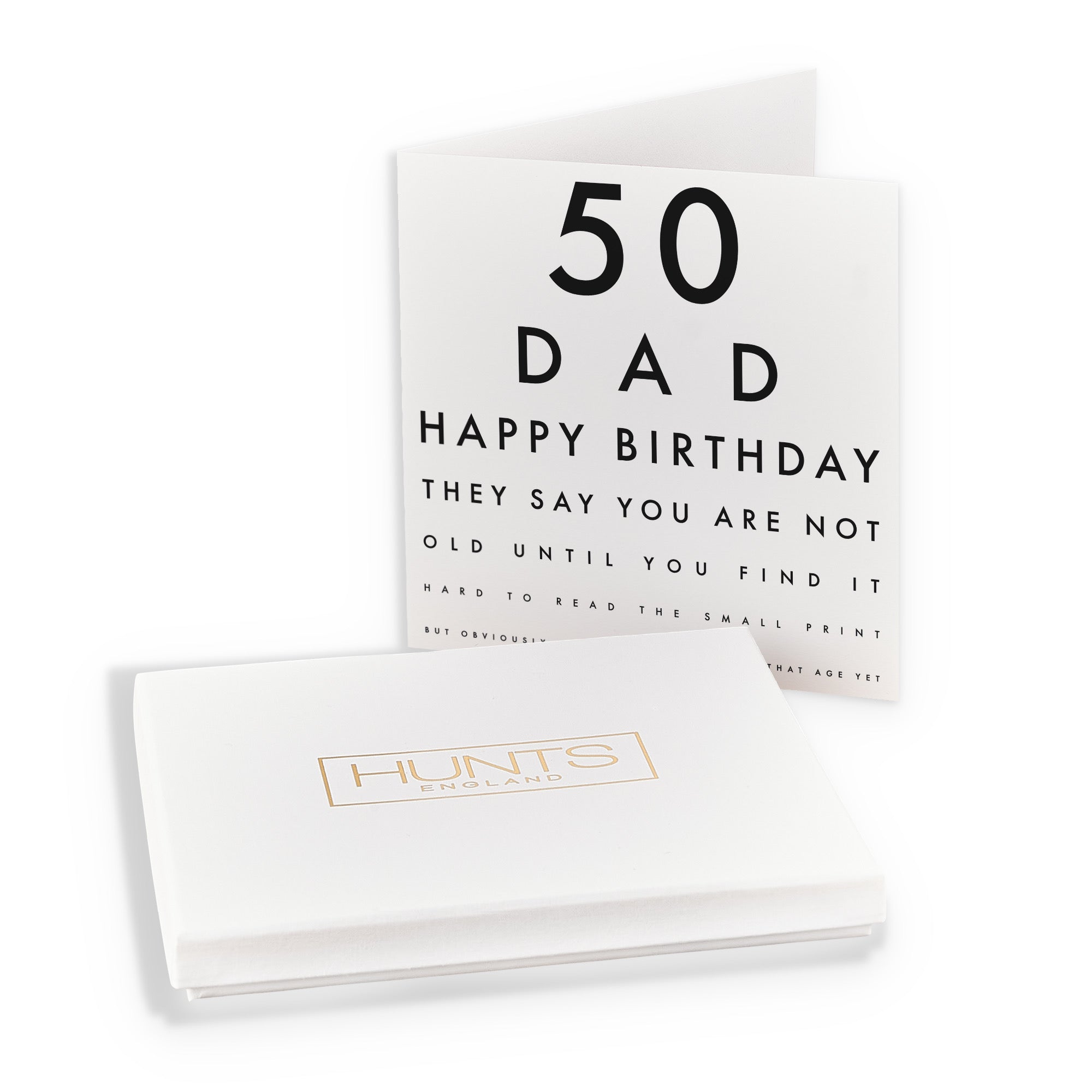 Boxed 50th Dad Humorous Birthday Card Letters - Default Title (B0D5RNRQMW)