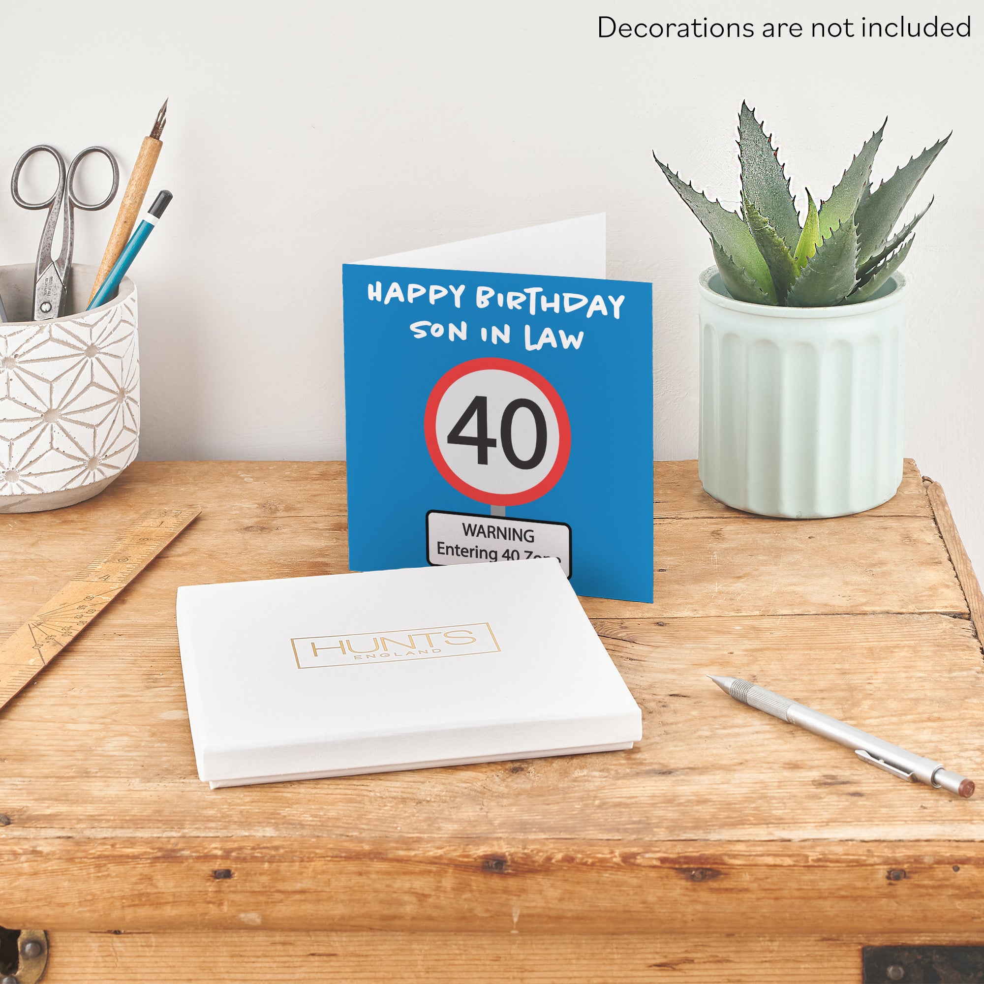 Boxed 40th Son In Law Birthday Card Road Sign - Default Title (B0D5RNS9GW)