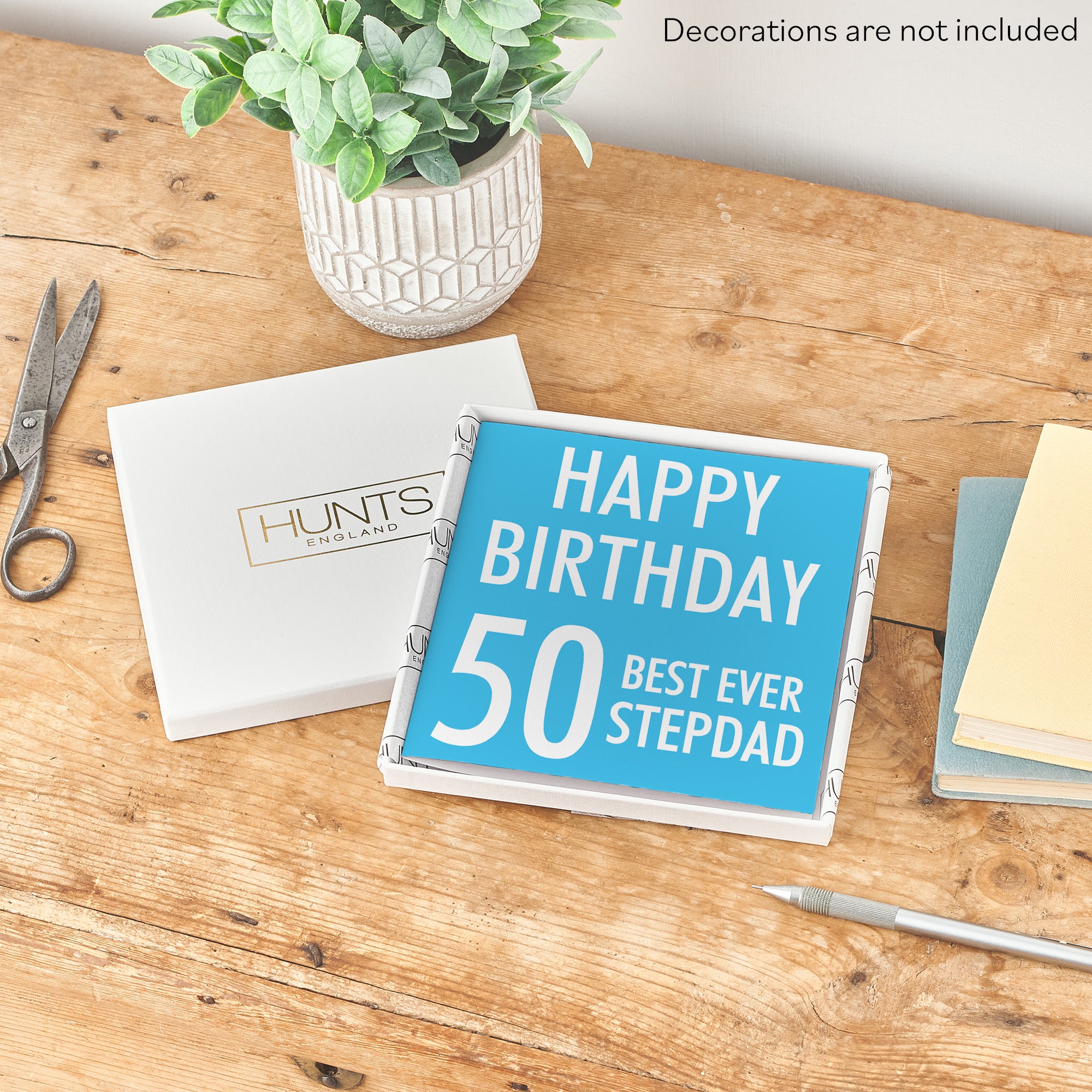 Boxed 50th Stepdad Birthday Card Urban Colour - Default Title (B0D5RNSCDT)