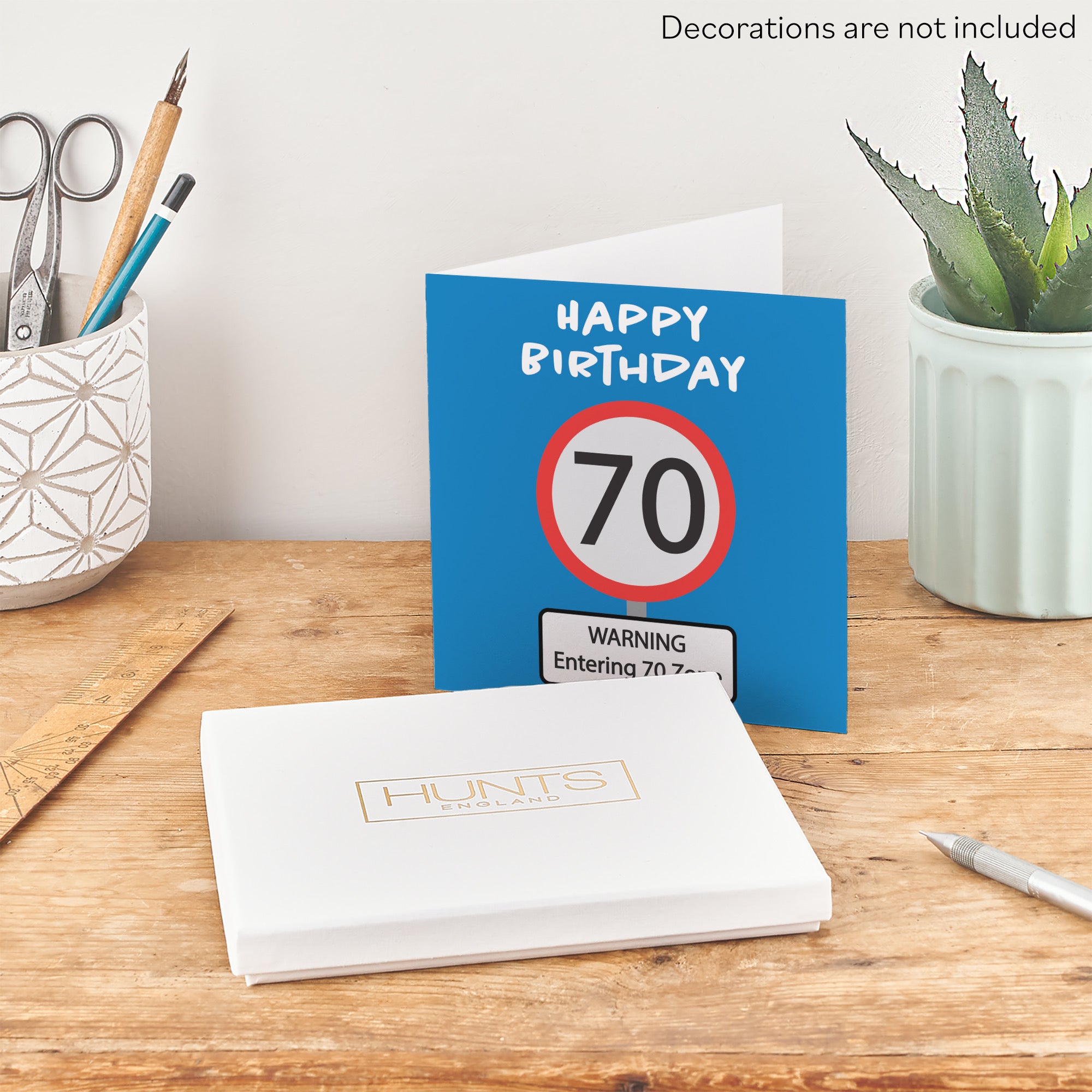 Boxed 70th Birthday Card Road Sign - Default Title (B0D5RNXF59)