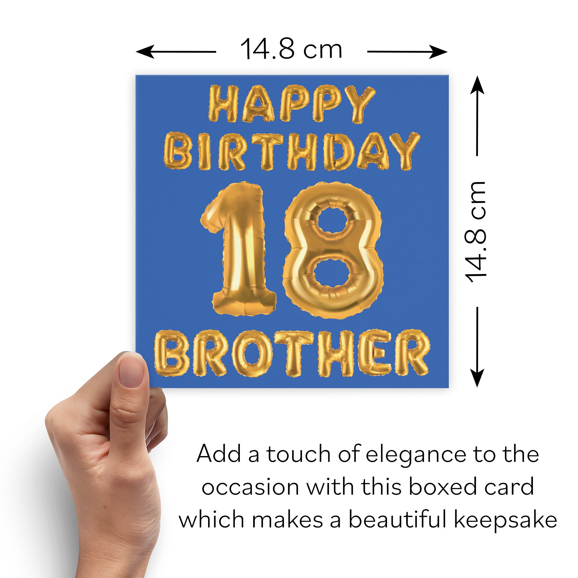 Boxed 18th Brother Birthday Card Balloon - Default Title (B0D5RNXWN8)