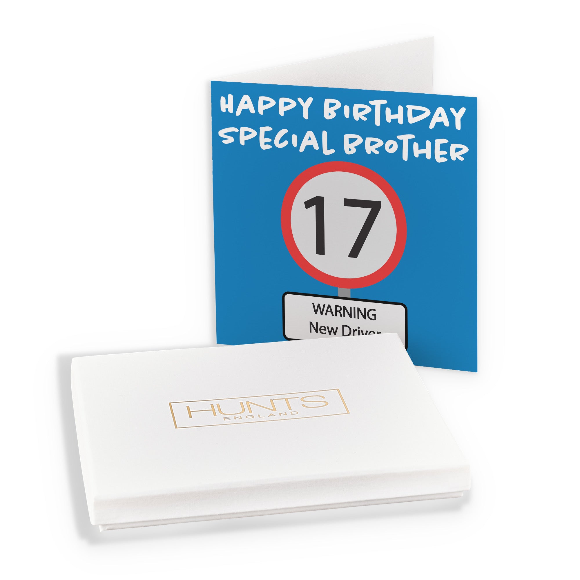 Boxed 17th Brother Birthday Card Road Sign - Default Title (B0D5RNYPBL)