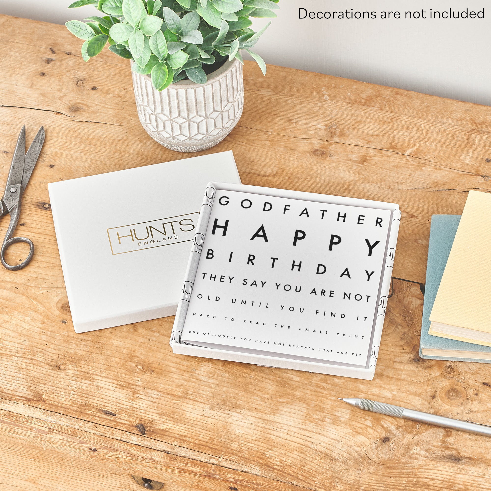 Boxed Godfather Funny Eye Sight Birthday Card Letters - Default Title (B0D5RNZRXG)