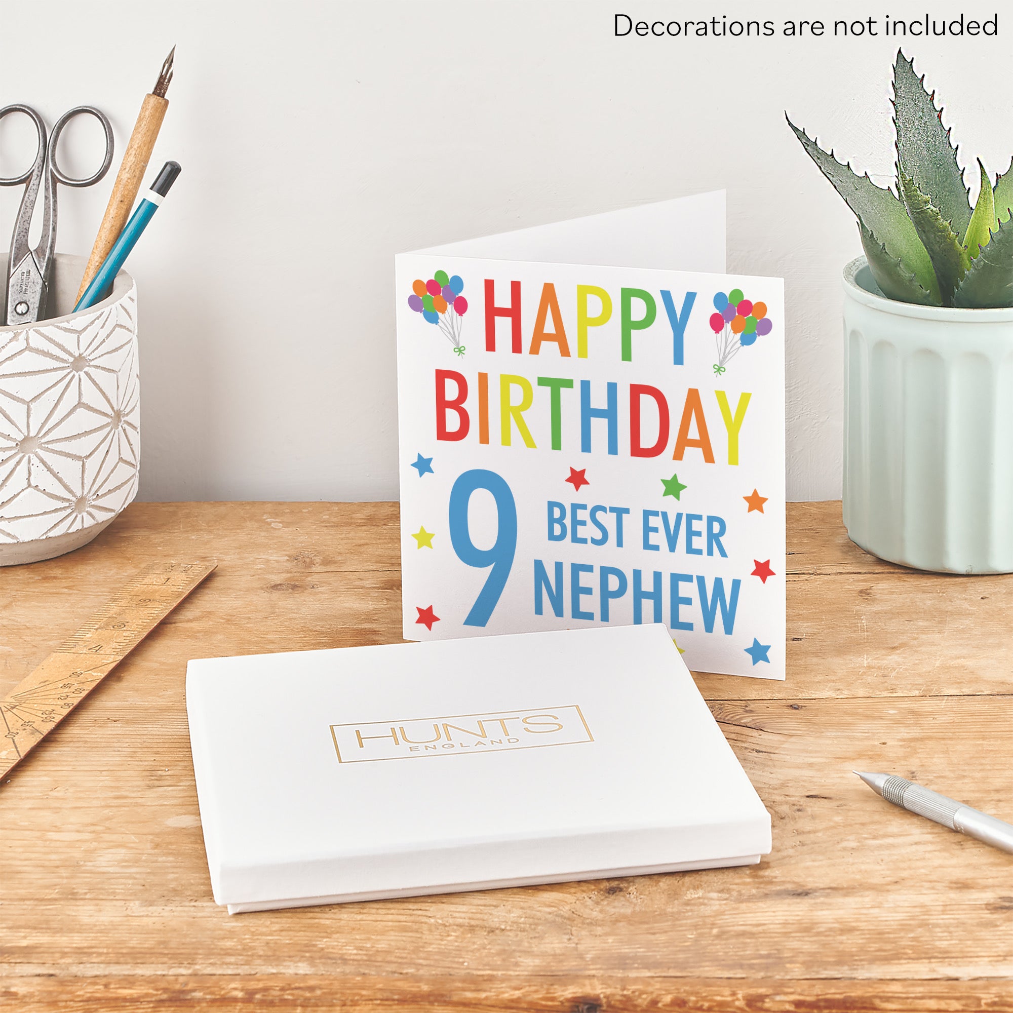 Boxed 9th Nephew Birthday Card Colourful - Default Title (B0D5RP1S4Z)