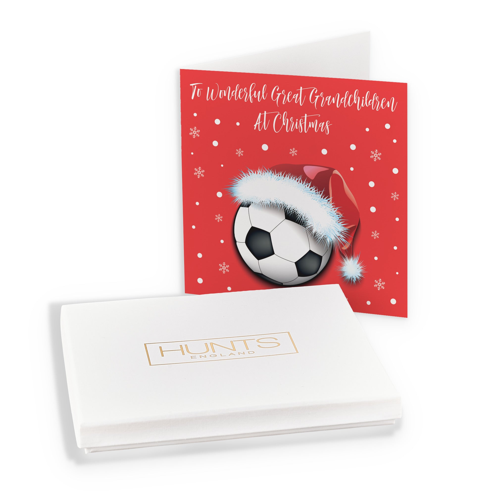 Boxed Great Grandchildren Football Christmas Card - Default Title (B0D5RP2J8S)