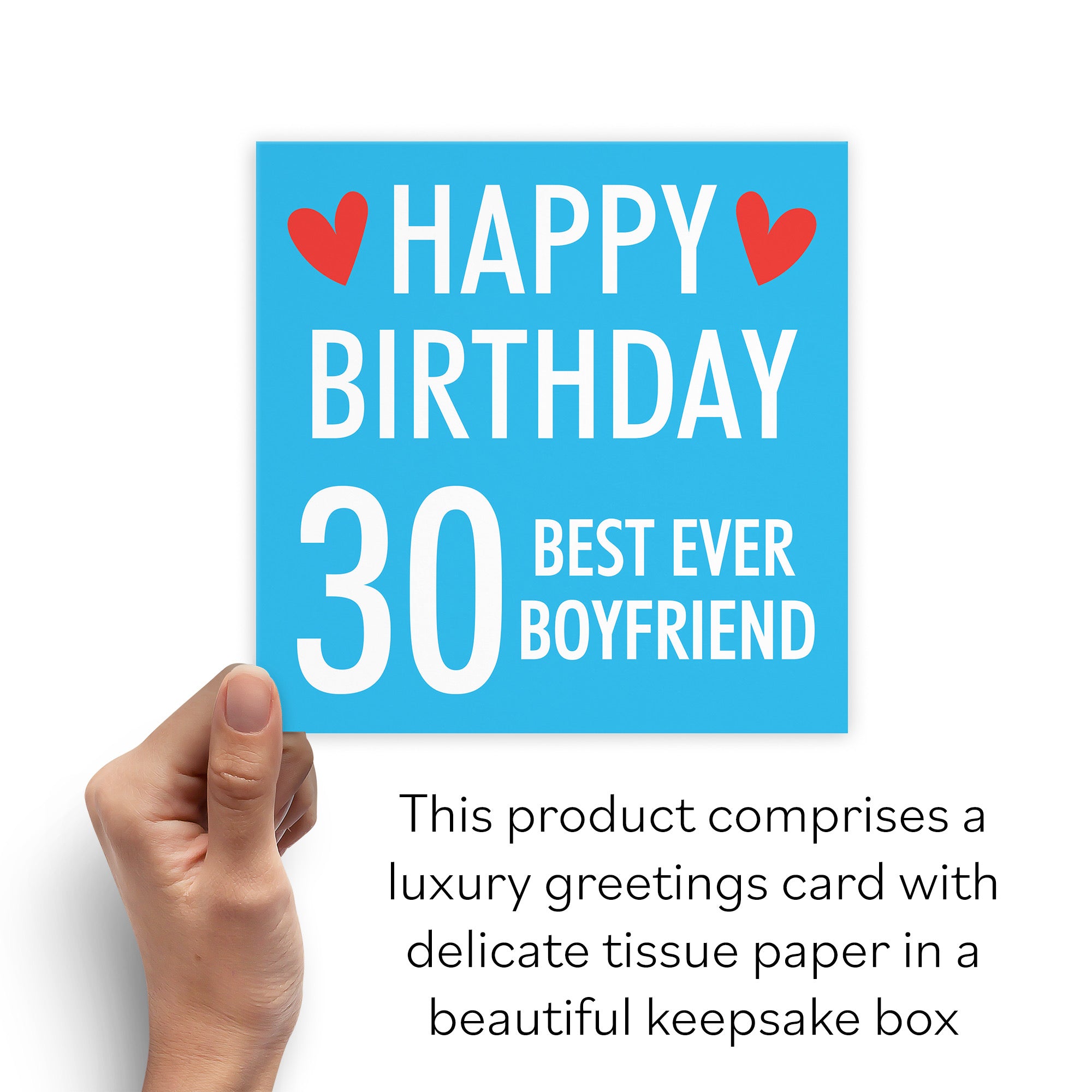 Boxed 30th Boyfriend Birthday Card Urban Colour - Default Title (B0D5RP3DJX)