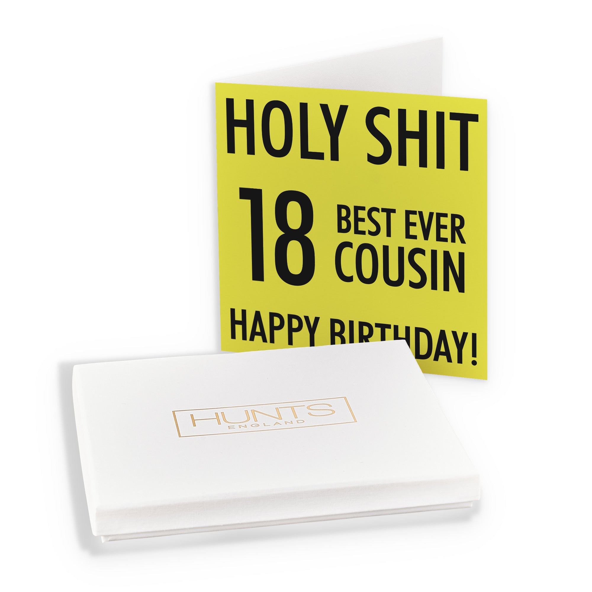 Boxed 18th Cousin Birthday Card Holy Shit - Default Title (B0D5RP3ZMH)