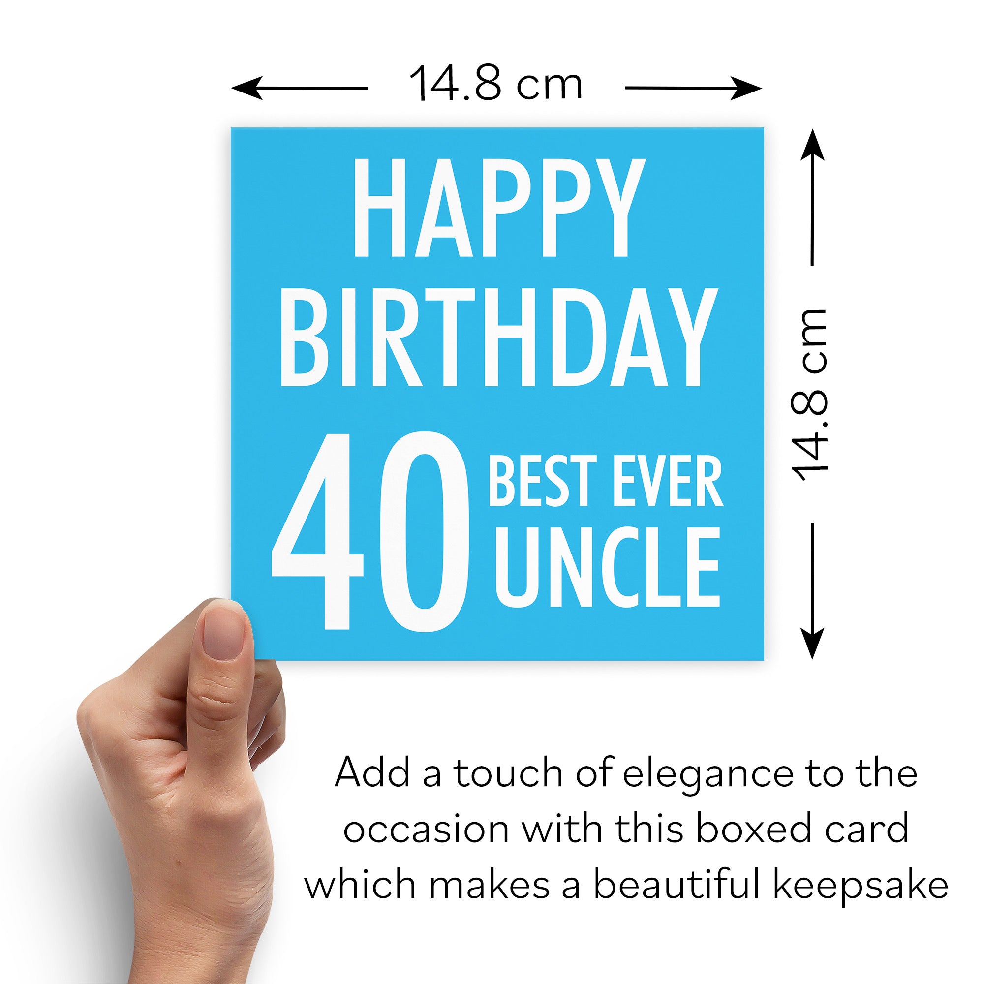 Boxed 40th Uncle Birthday Card Urban Colour - Default Title (B0D5RP5HZ4)