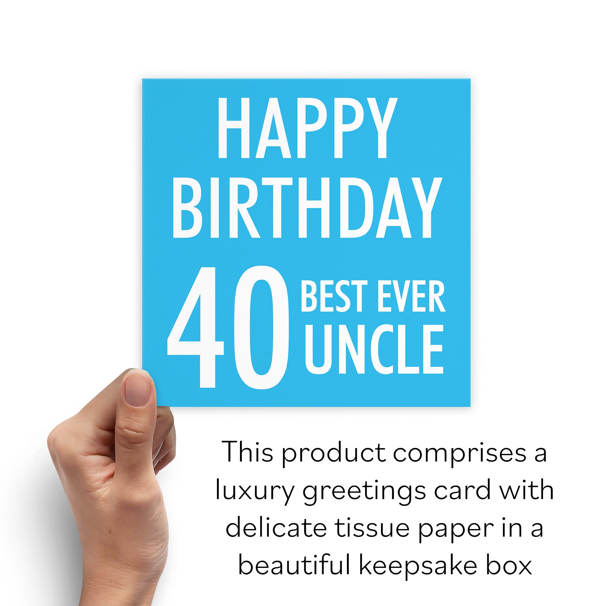 Boxed 40th Uncle Birthday Card Urban Colour - Default Title (B0D5RP5HZ4)