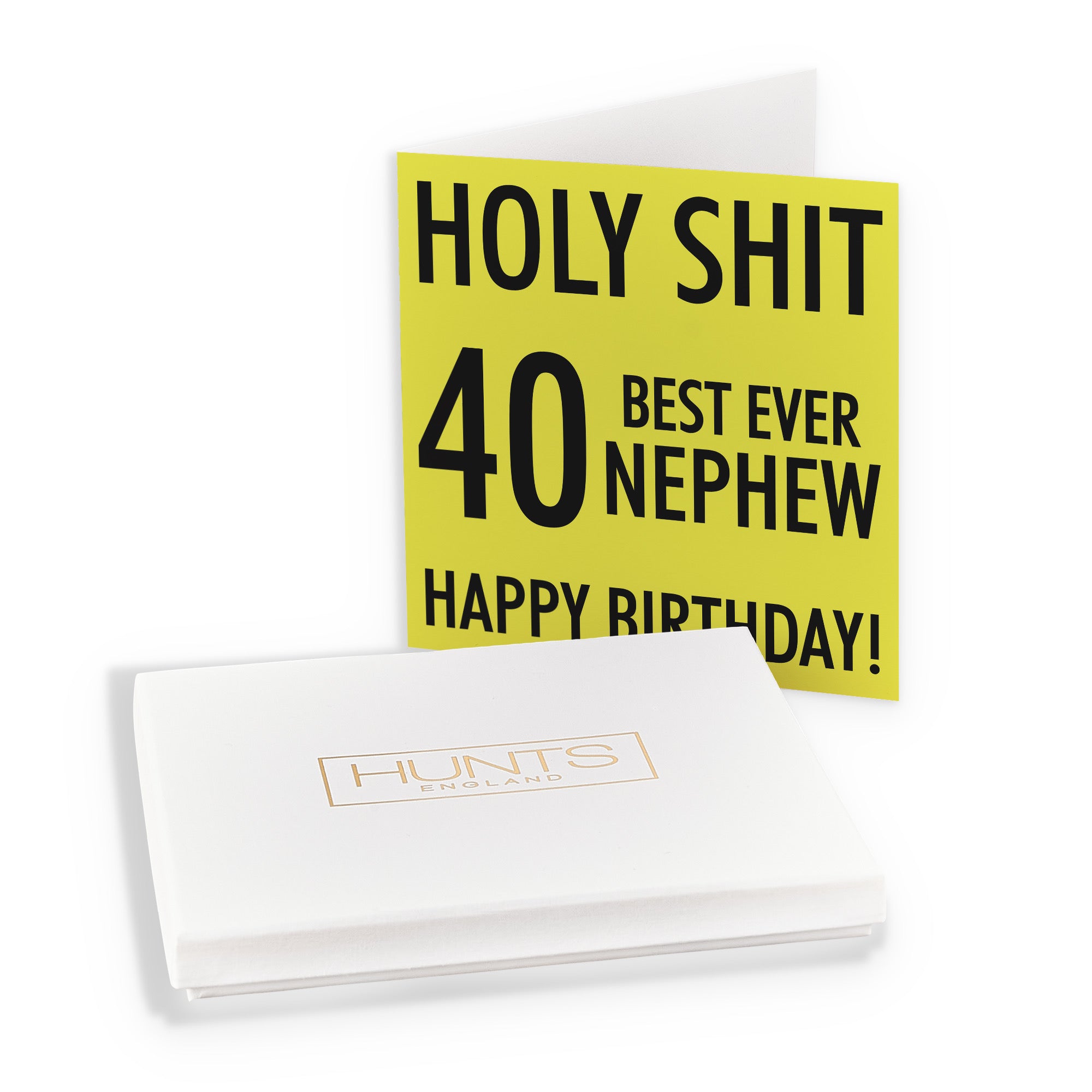 Boxed 40th Nephew Birthday Card Holy Shit - Default Title (B0D5RP5NFR)