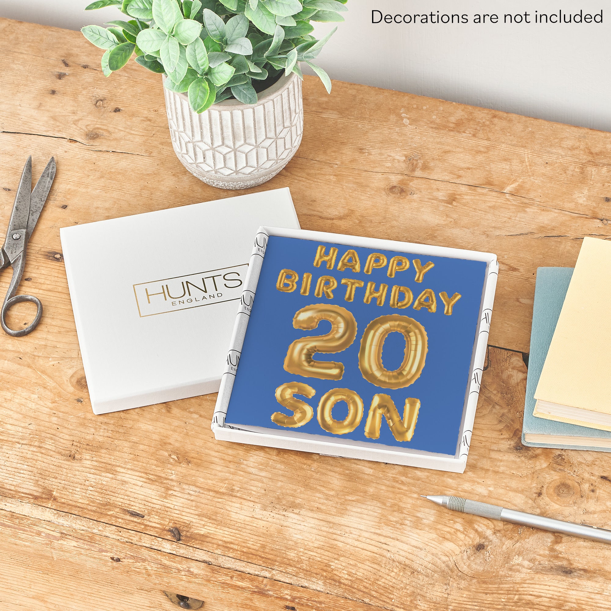 Boxed 20th Son Birthday Card Balloon - Default Title (B0D5RP7NXQ)