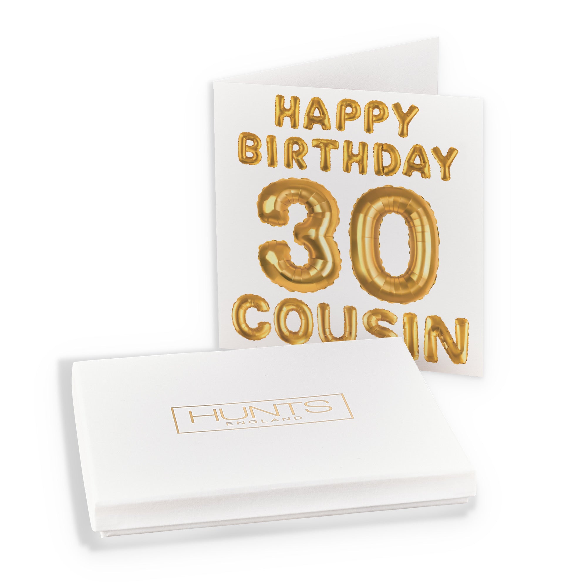 Boxed 30th Cousin Birthday Card Balloon - Default Title (B0D5RP8YF4)