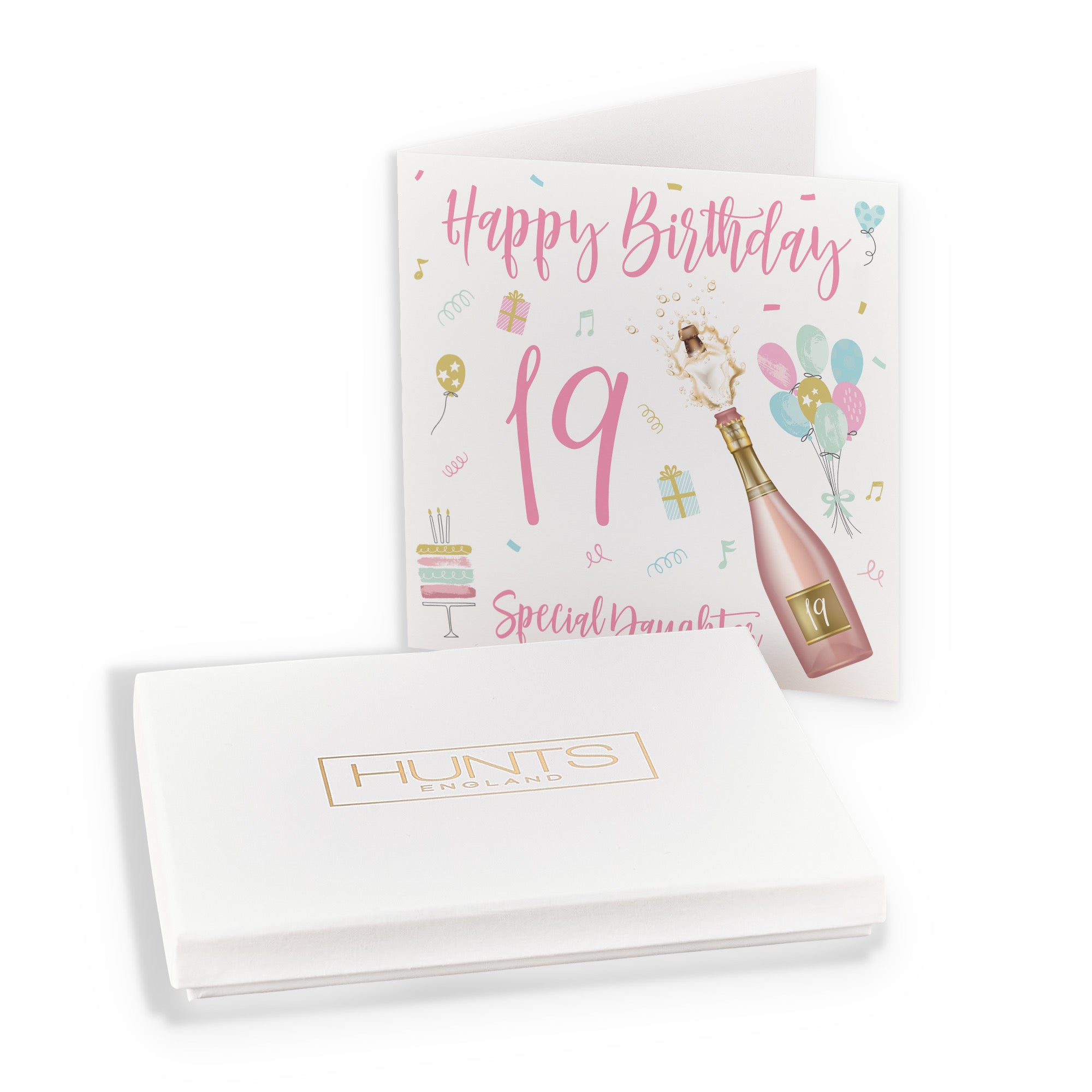 Boxed 19th Daughter Birthday Card Champagne - Default Title (B0D5RPC6DD)