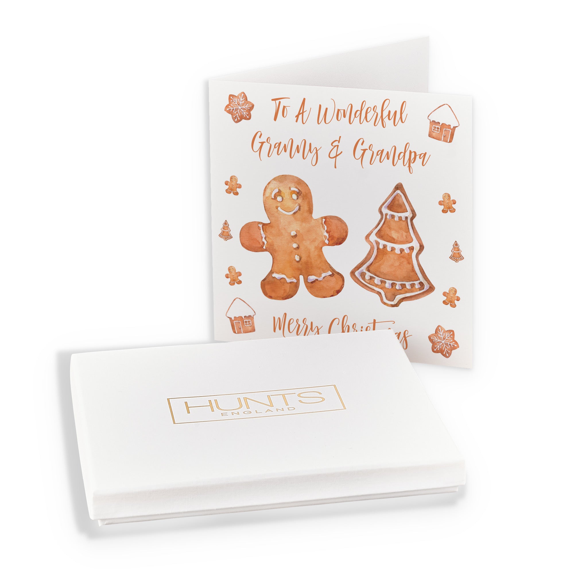 Boxed Granny And Grandpa Gingerbread Christmas Card - Default Title (B0D5RPD5XL)