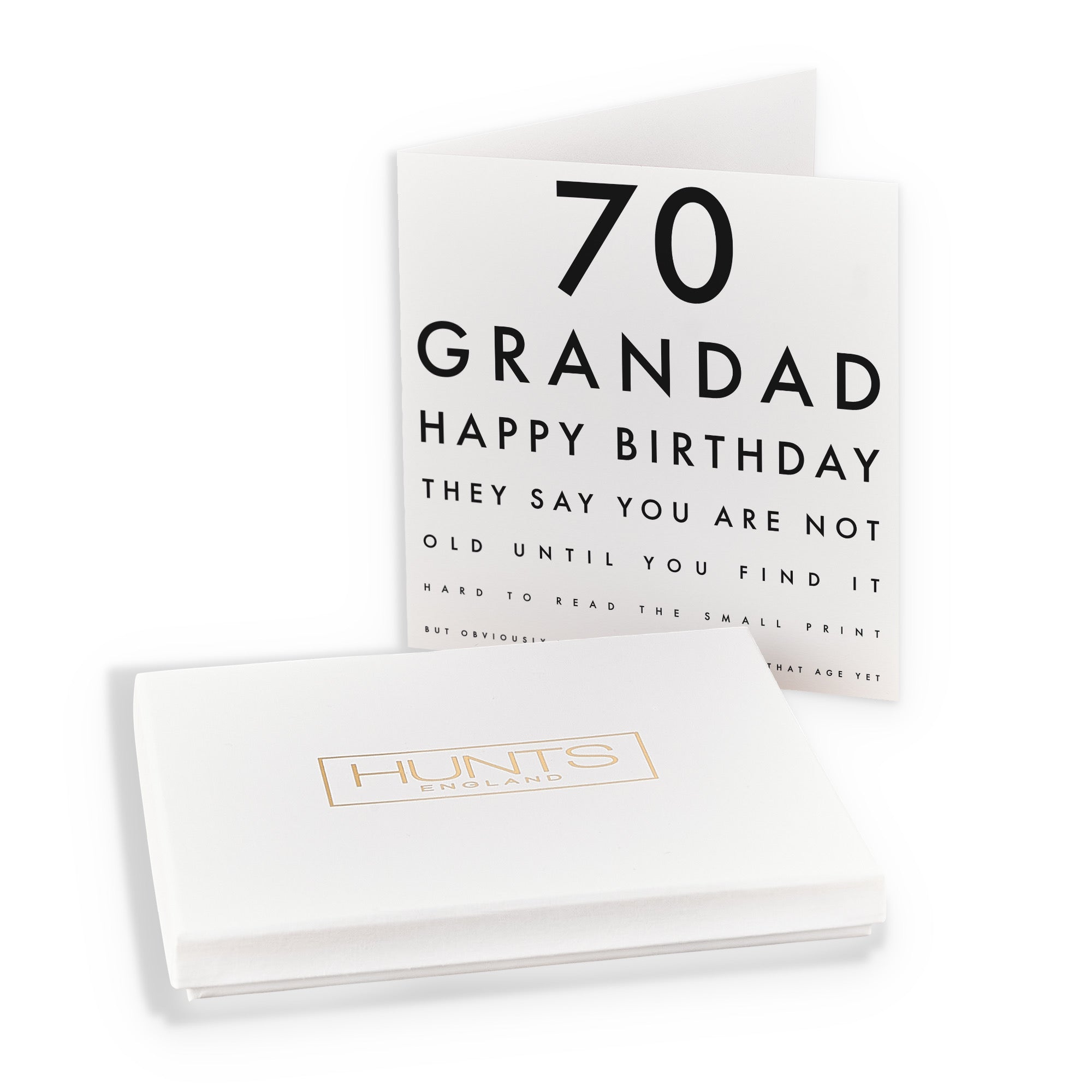 Boxed 70th Grandad Humorous Birthday Card Letters - Default Title (B0D5RPFBH5)