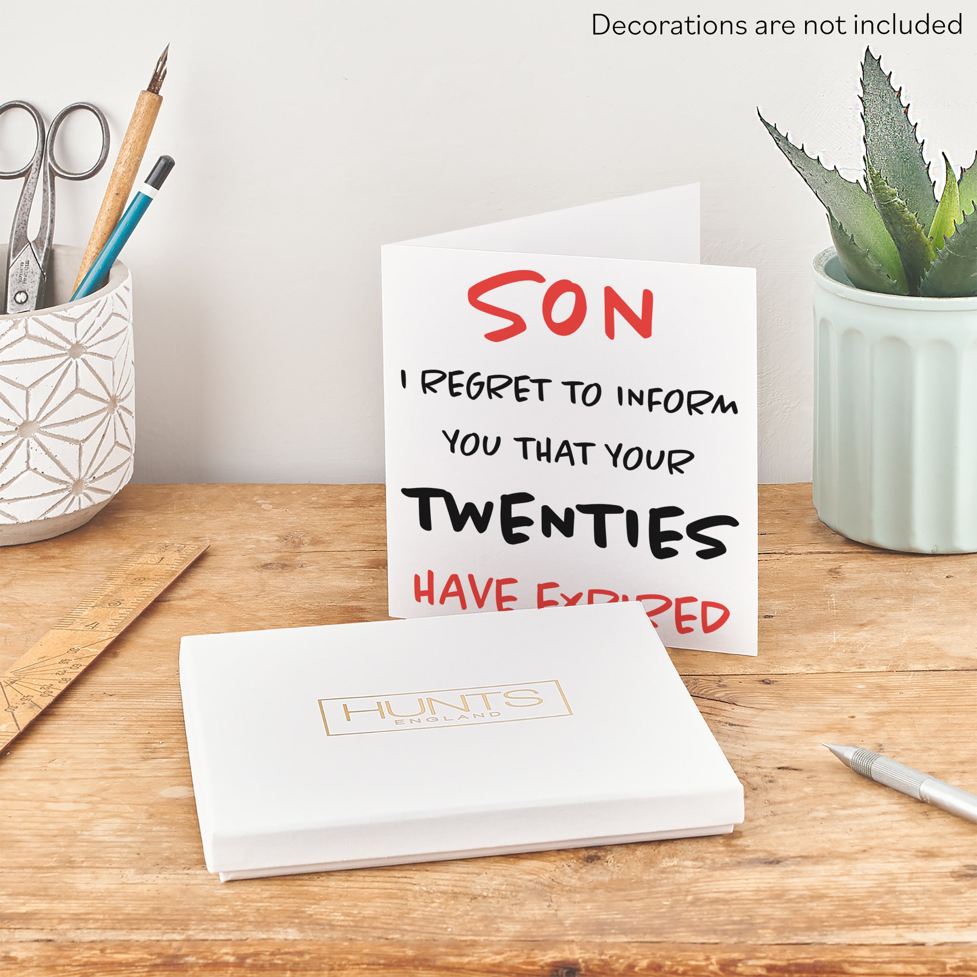 Boxed 30th Son Humorous Birthday Card Retro - Default Title (B0D5RPHC8G)