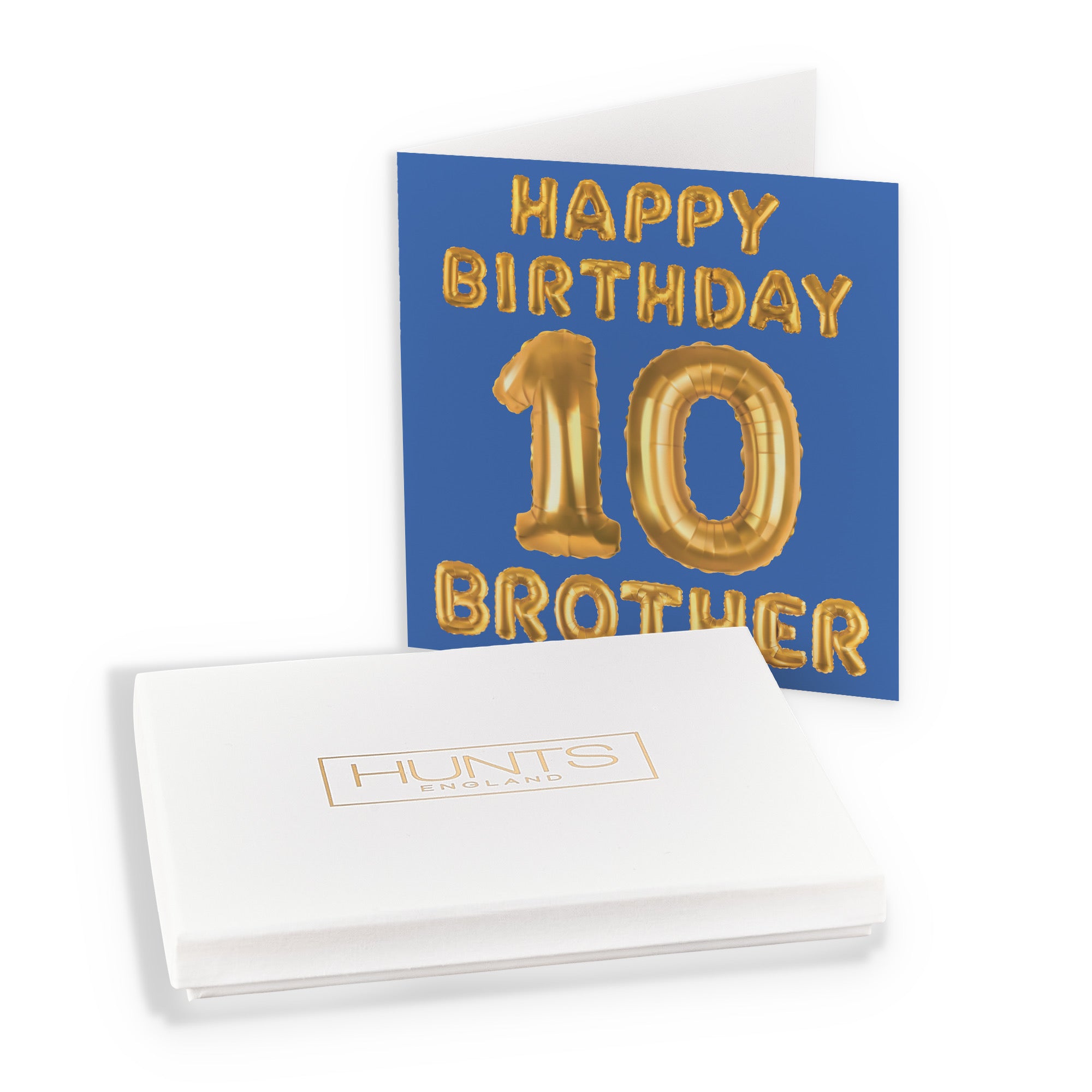 Boxed 10th Brother Birthday Card Balloon - Default Title (B0D5RPKFKL)