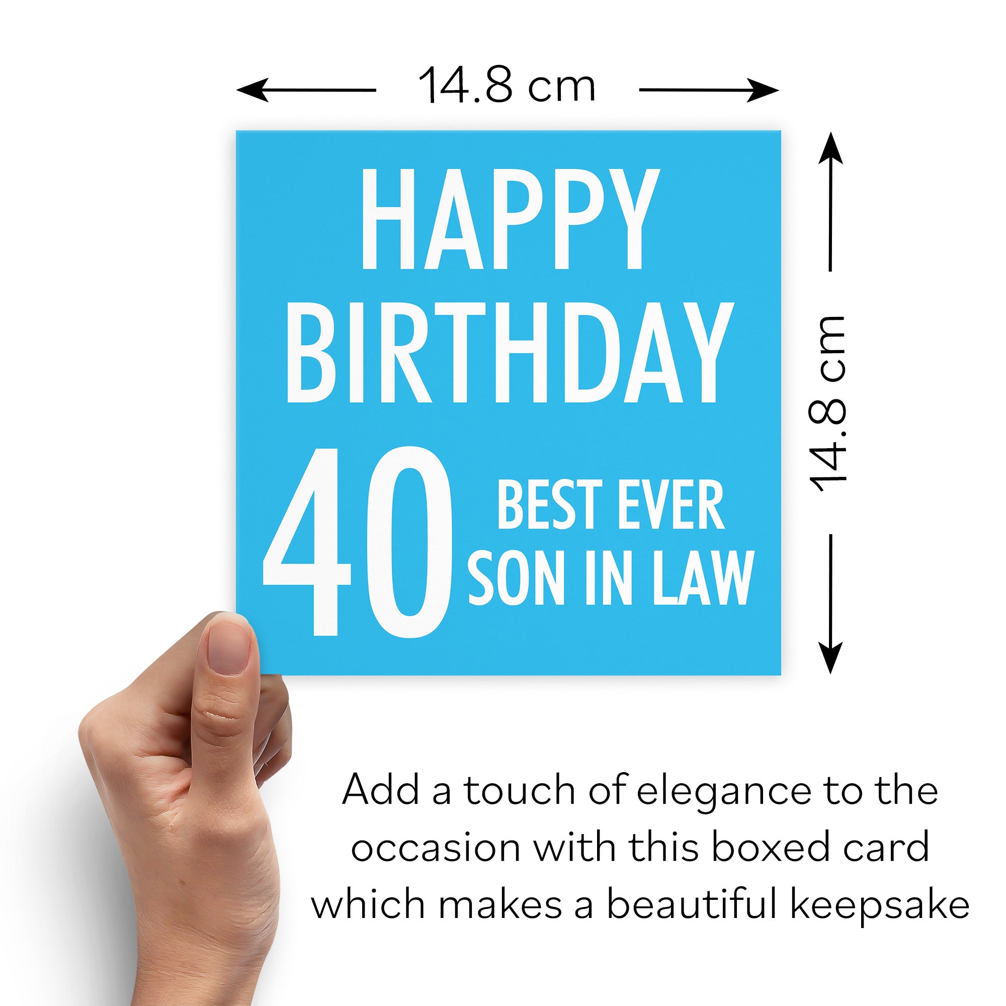 Boxed 40th Son In Law Birthday Card Urban Colour - Default Title (B0D5RPKX9S)