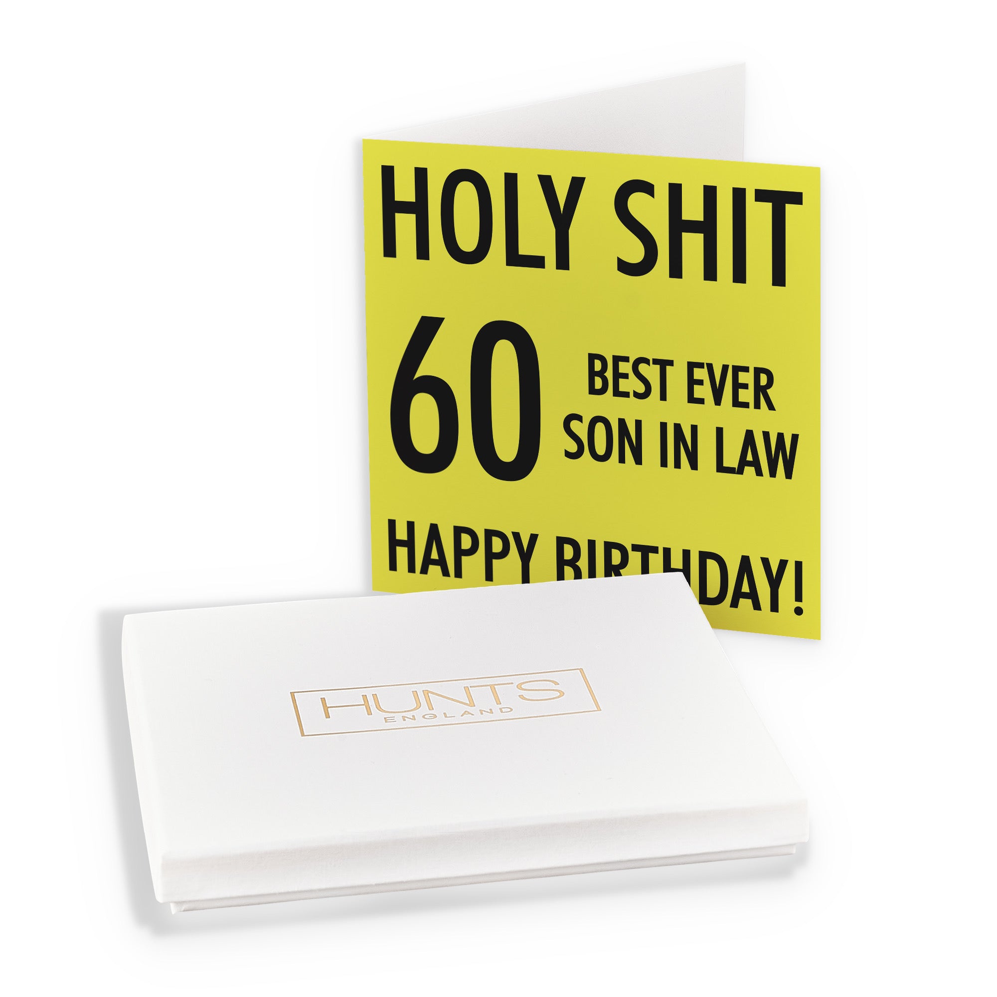 Boxed 60th Son In Law Birthday Card Holy Shit - Default Title (B0D5RPMV1M)