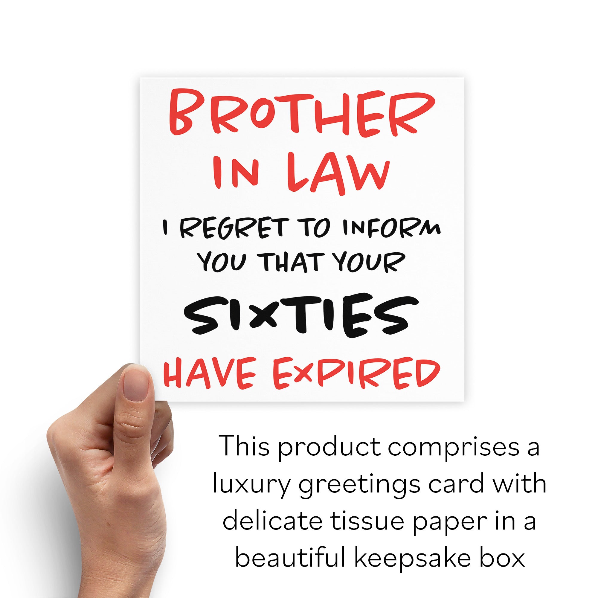 Boxed 70th Brother In Law Humorous Birthday Card Retro - Default Title (B0D5RPMYV2)