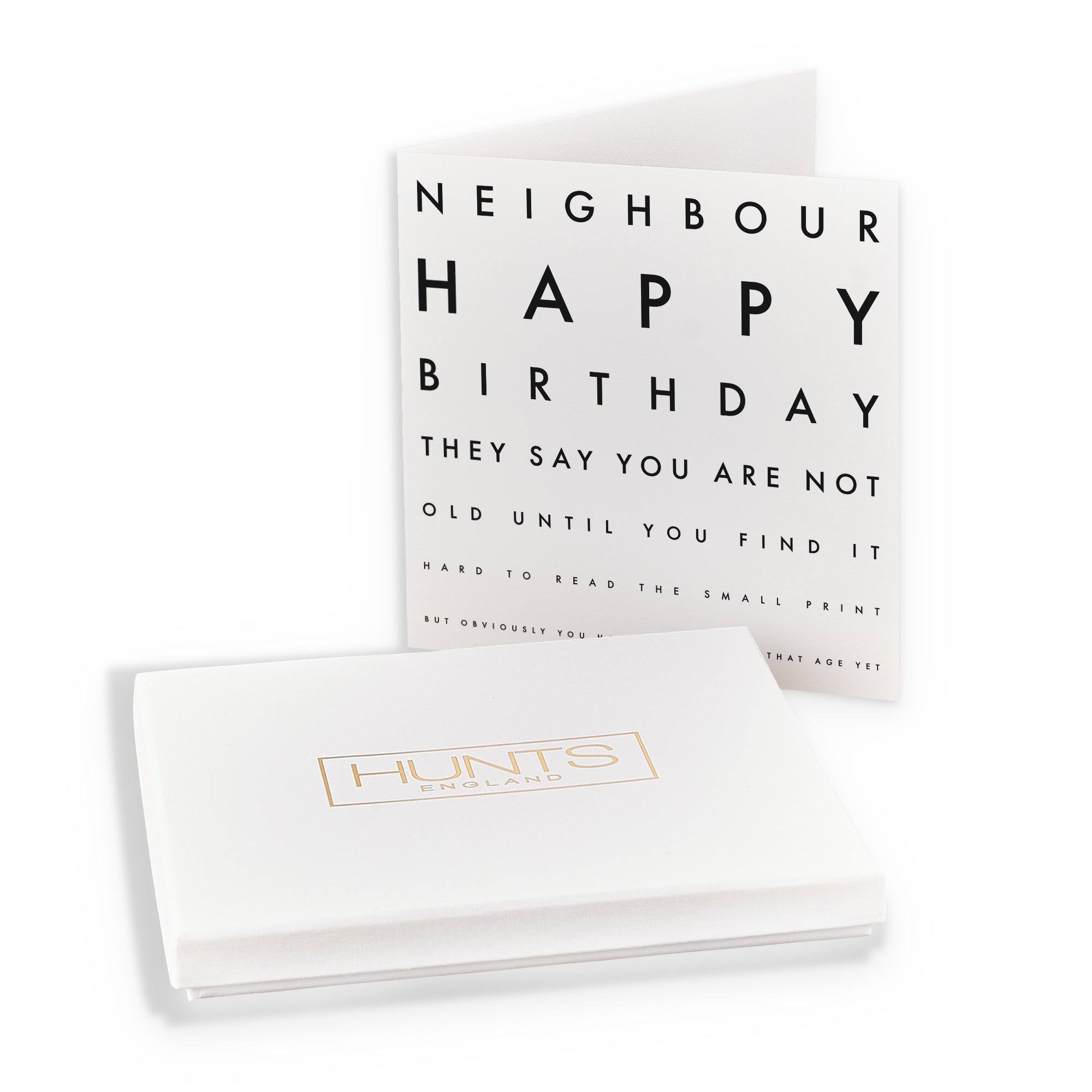 Boxed Neighbour Funny Eye Sight Birthday Card Letters - Default Title (B0D5RPR6SQ)