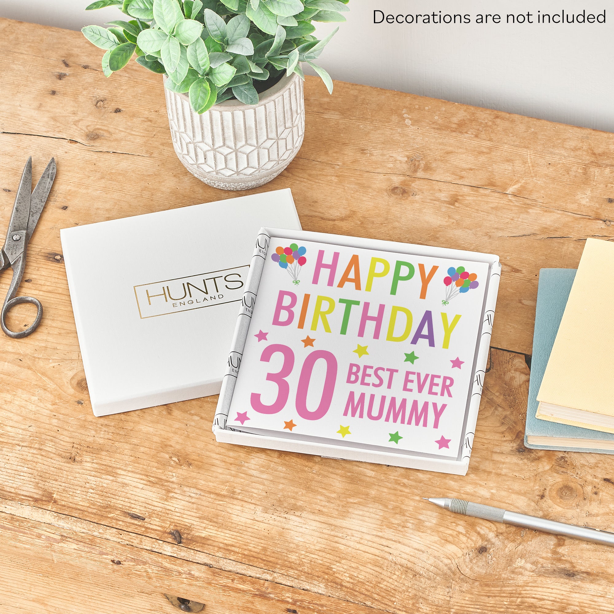 Boxed 30th Mummy Birthday Card Colourful - Default Title (B0D5RPRDDX)