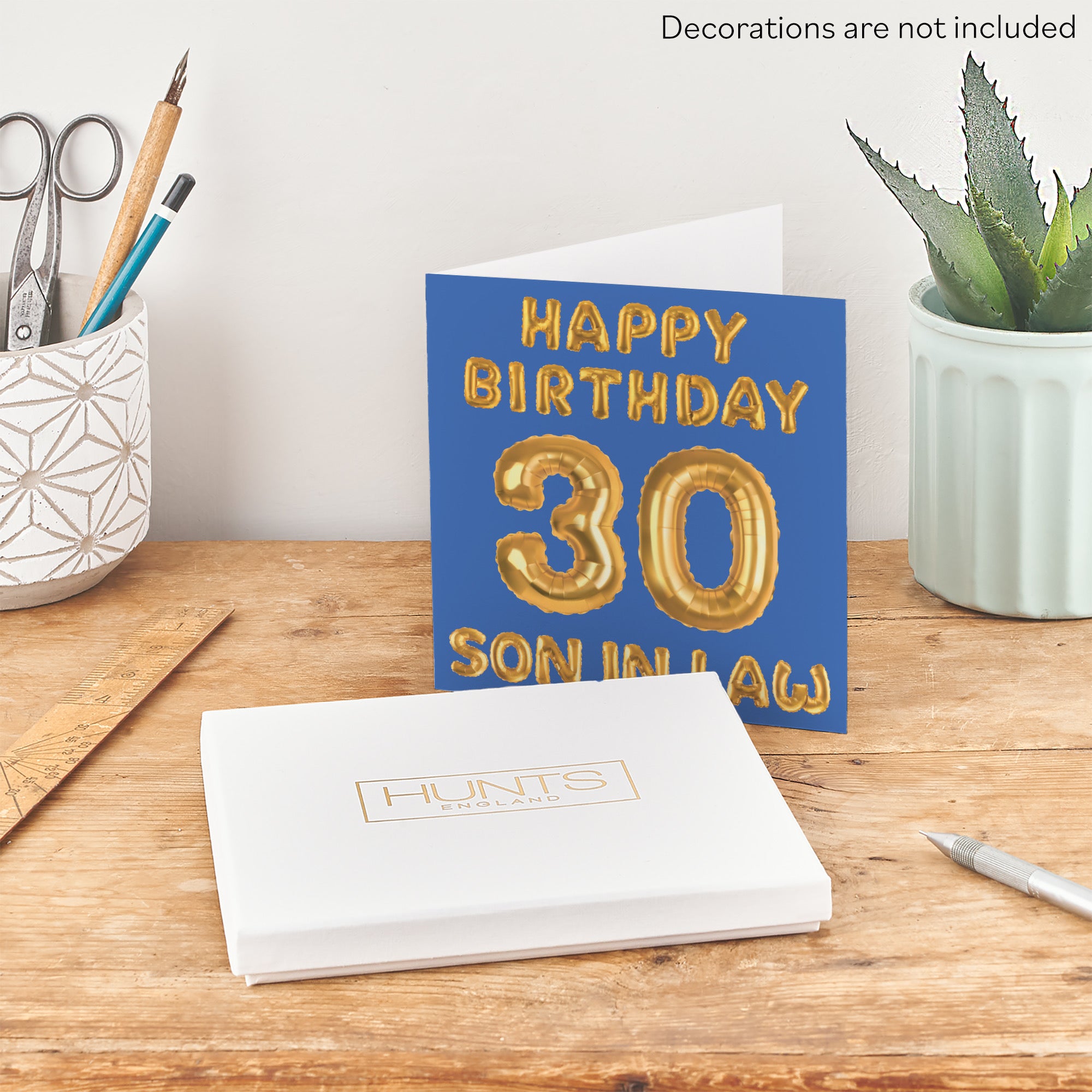 Boxed 30th Son In Law Birthday Card Balloon - Default Title (B0D5RQH1S8)