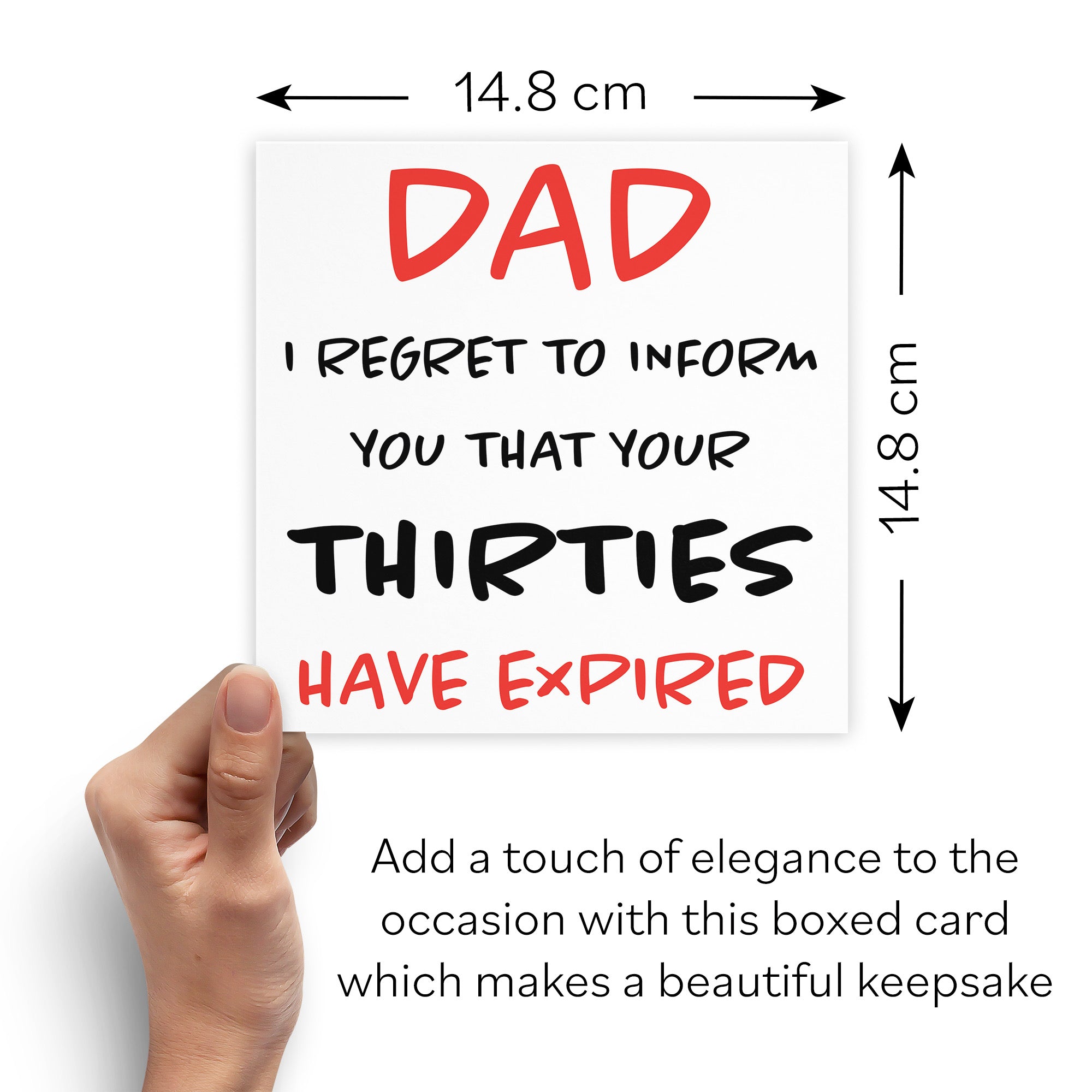 Boxed 40th Dad Humorous Birthday Card Retro - Default Title (B0D5RQV613)