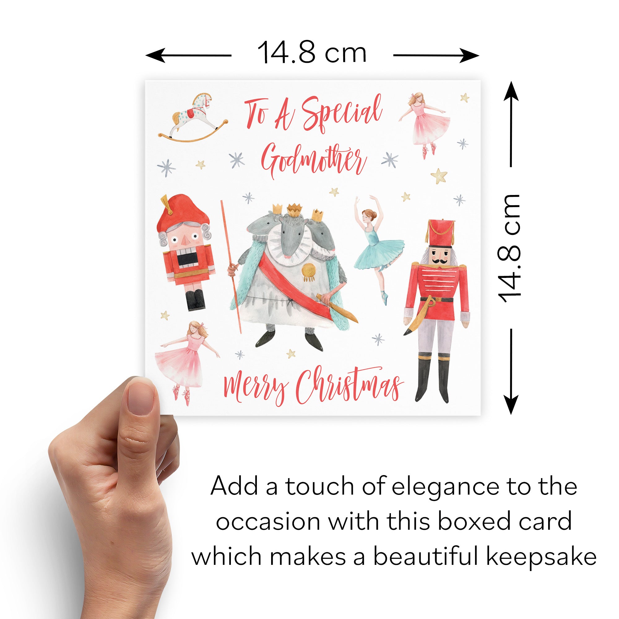 Boxed Godmother Nutcracker Christmas Card - Default Title (B0D5RQX67Q)