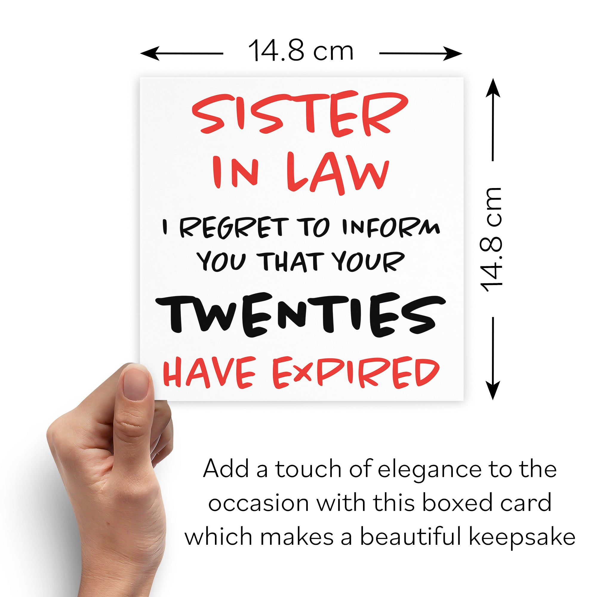 Boxed 30th Sister In Law Birthday Card Retro - Default Title (B0D5RRFWB9)