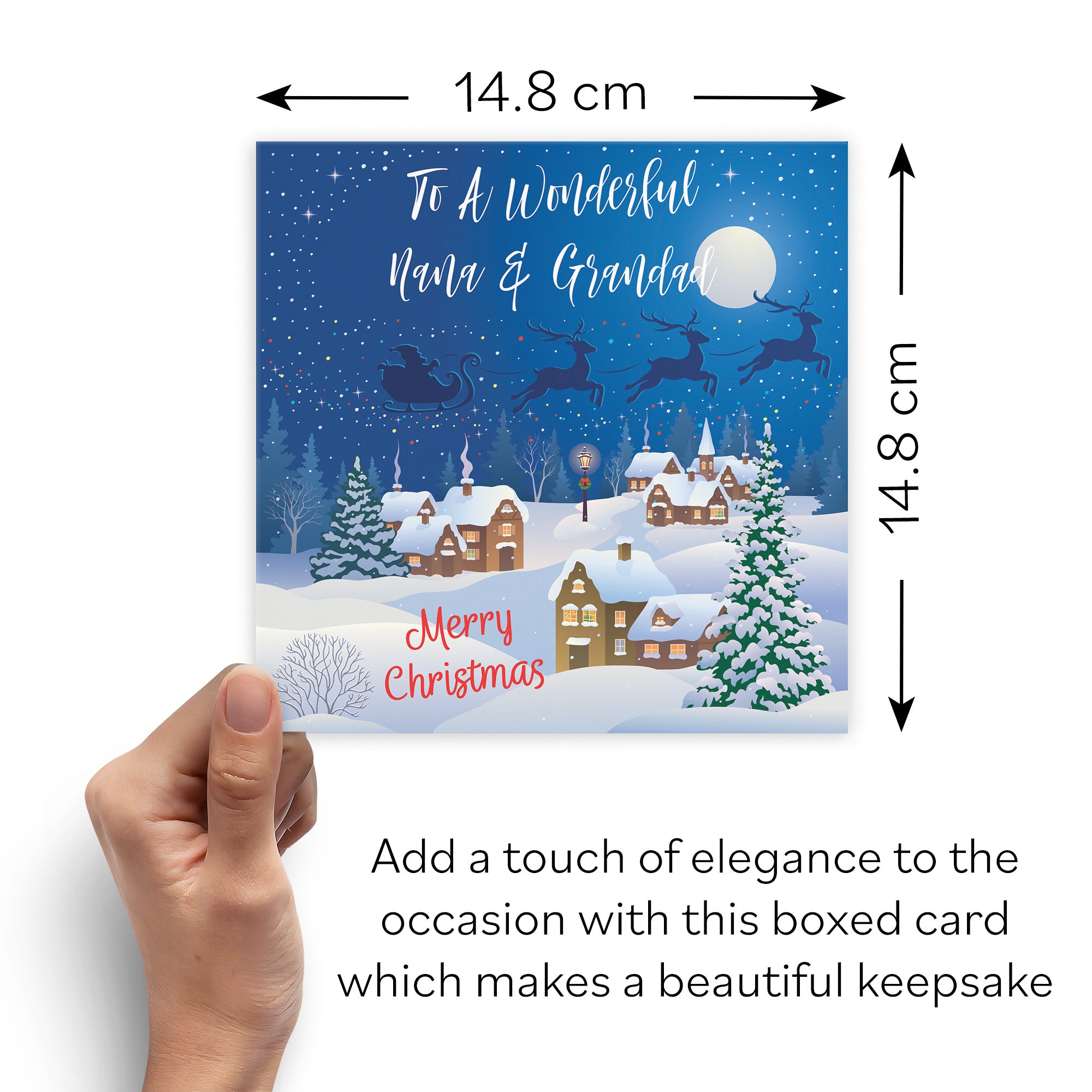 Boxed Nana And Grandad Winter Wonderland Christmas Card - Default Title (B0D5RS9H19)