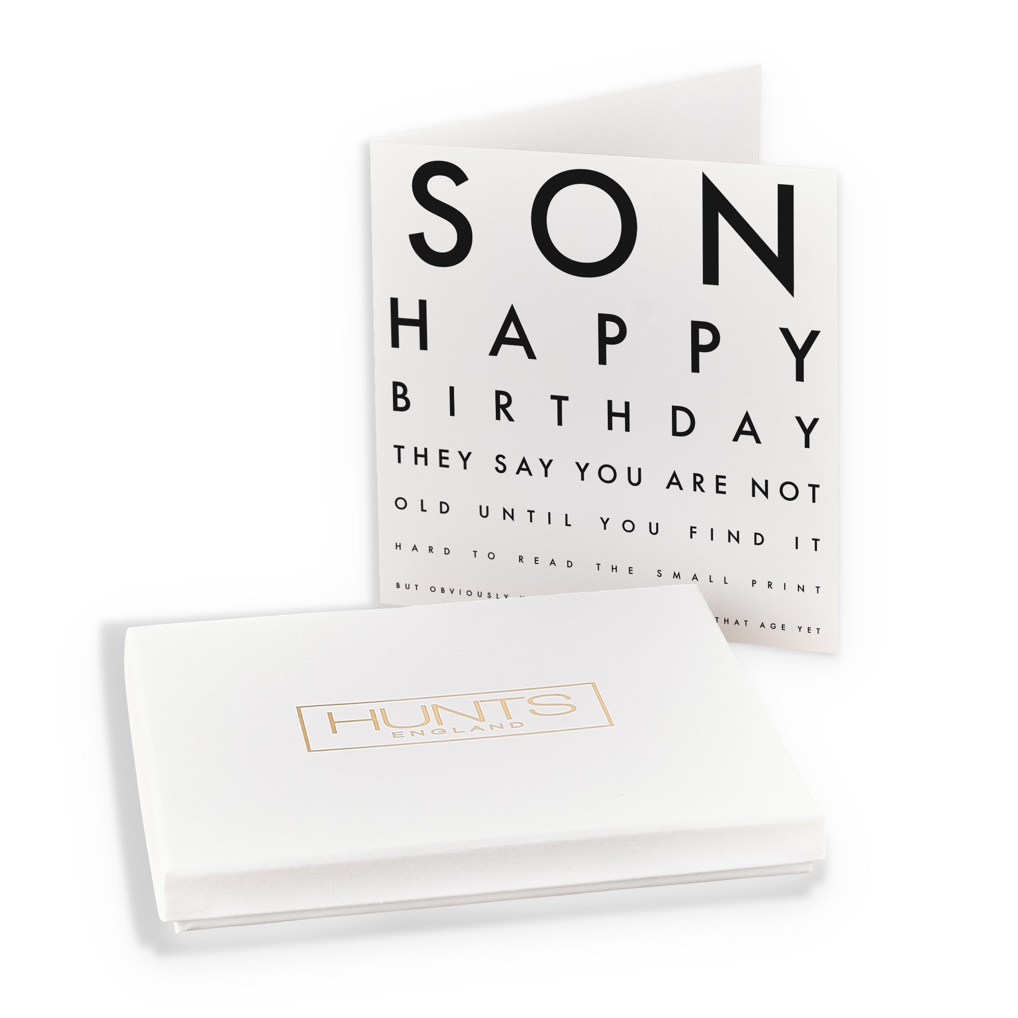 Boxed Son Funny Eye Sight Birthday Card Letters - Default Title (B0D5RX1R2P)