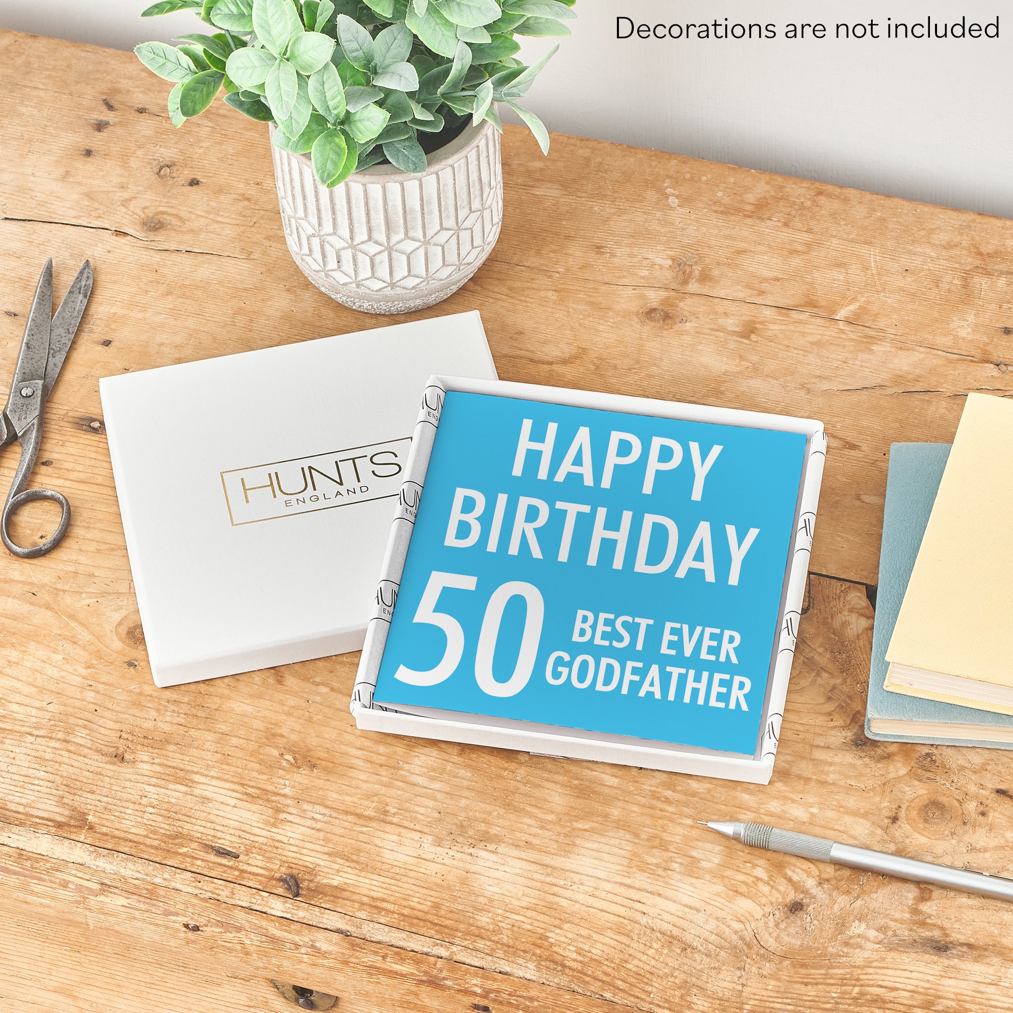 Boxed 50th Godfather Birthday Card Urban Colour - Default Title (B0D5RX1R41)