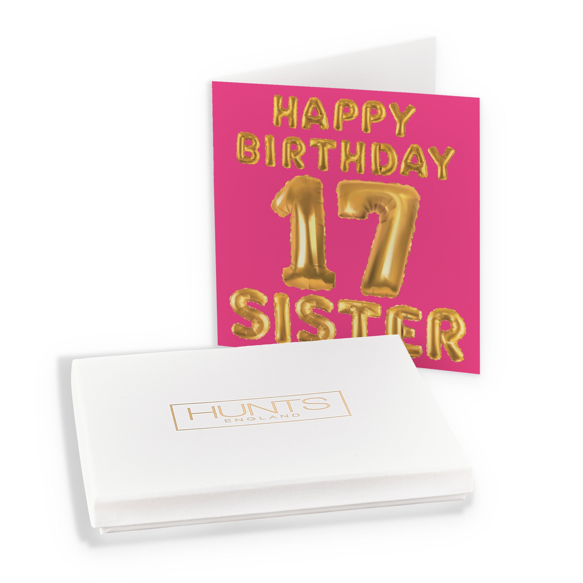 Boxed 17th Sister Birthday Card Balloon - Default Title (B0D5RX1X2M)