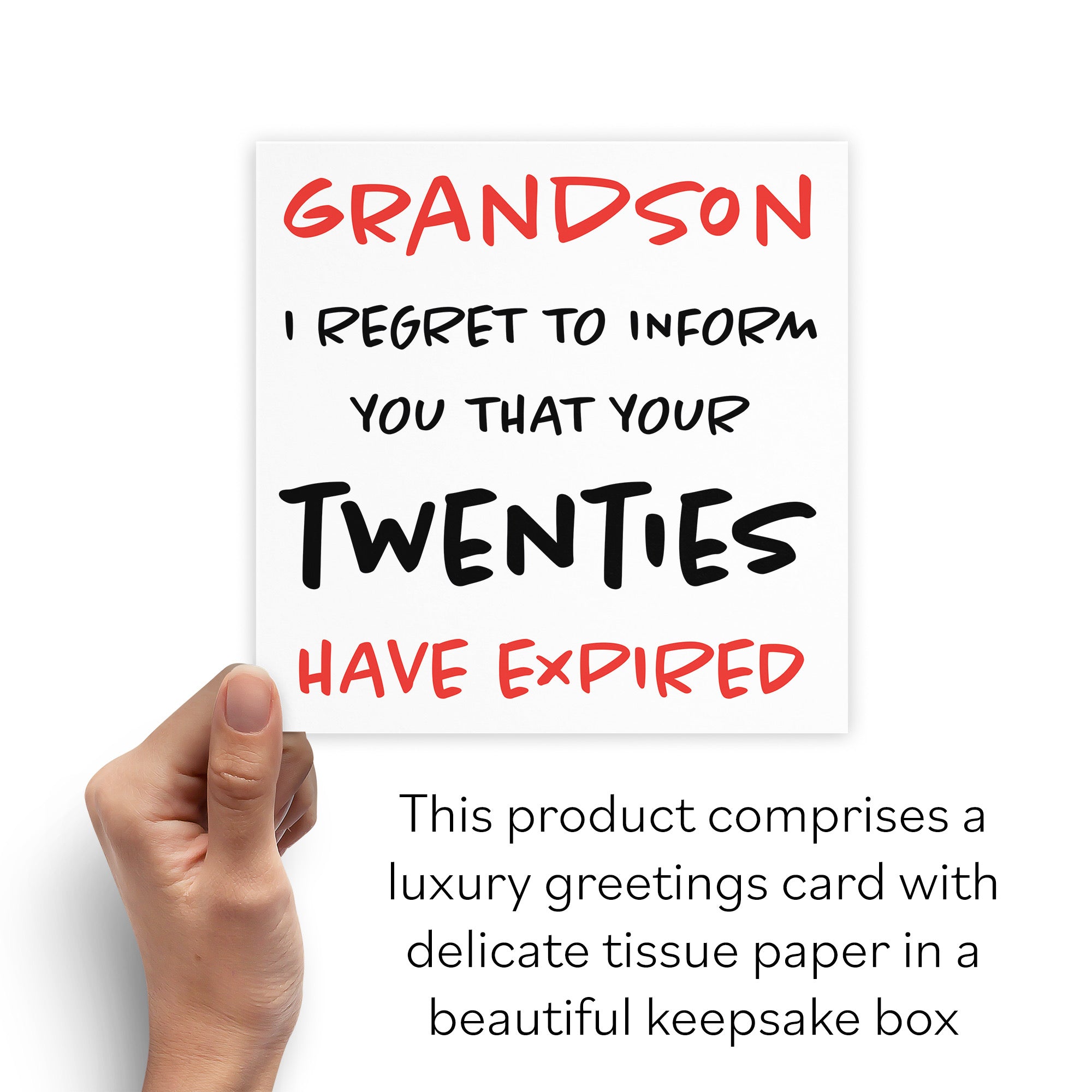 Boxed 30th Grandson Birthday Card Retro - Default Title (B0D5RY8FZC)