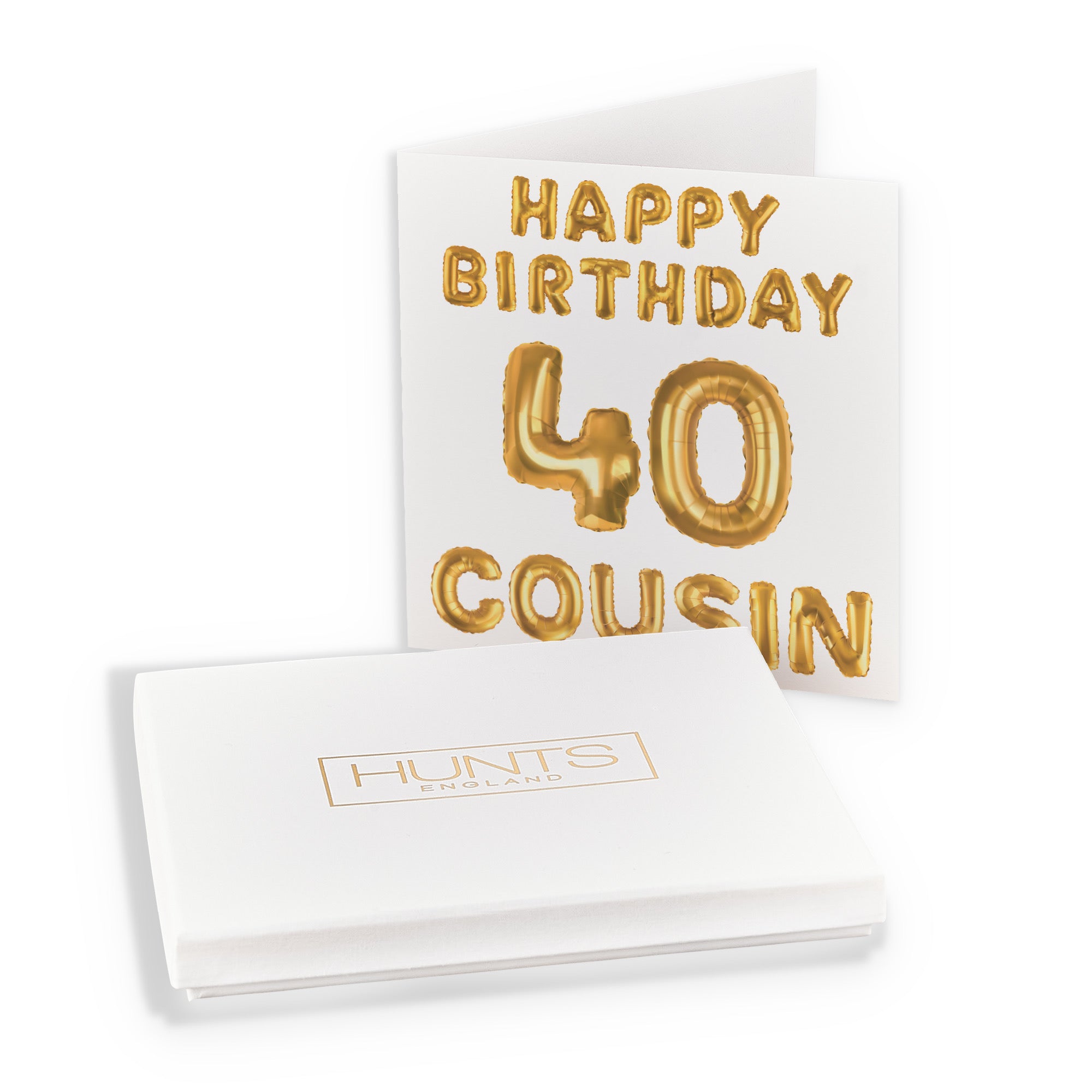 Boxed 40th Cousin Birthday Card Balloon - Default Title (B0D5RZ7KN1)