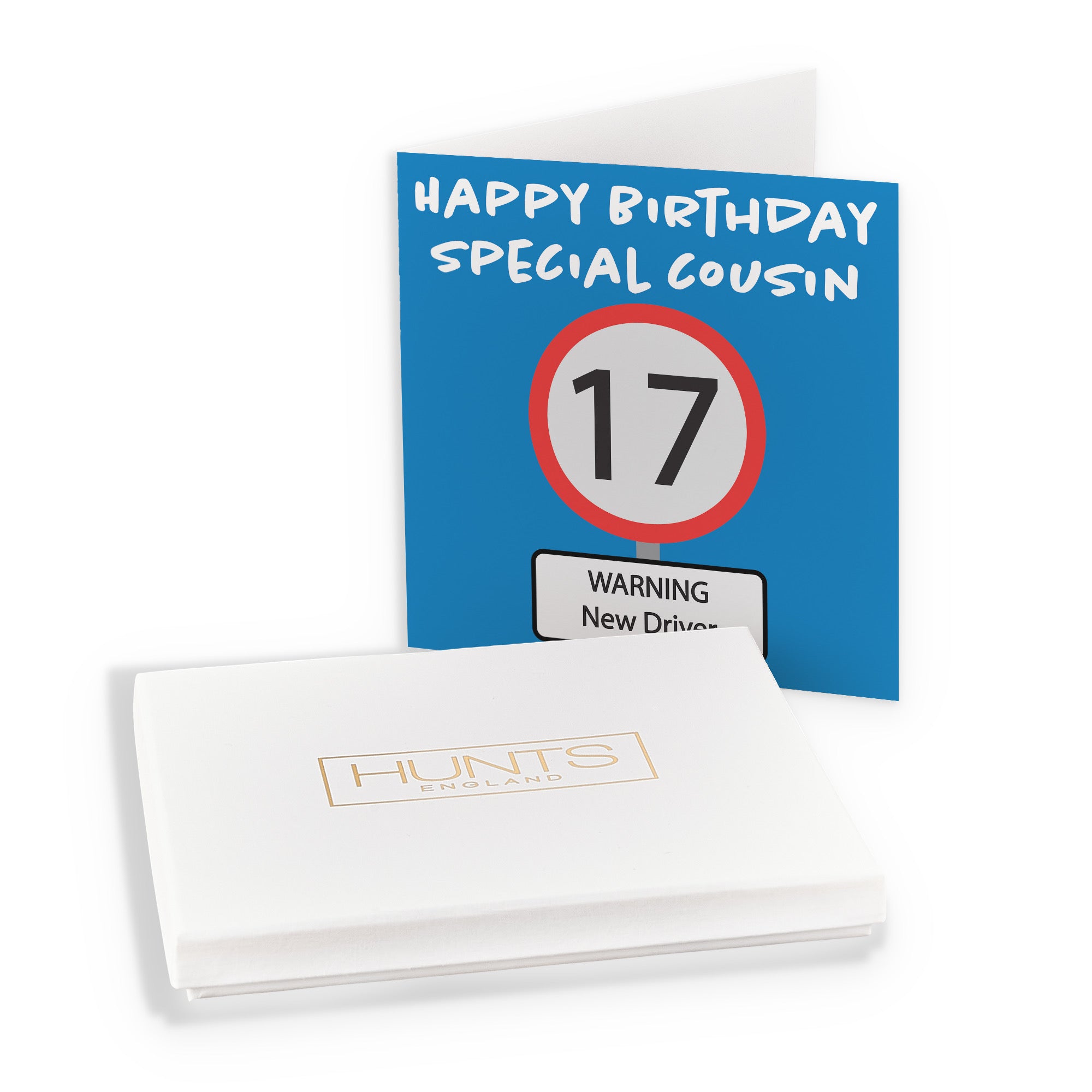 Boxed 17th Cousin Birthday Card Road Sign - Default Title (B0D5RZ8L6Y)